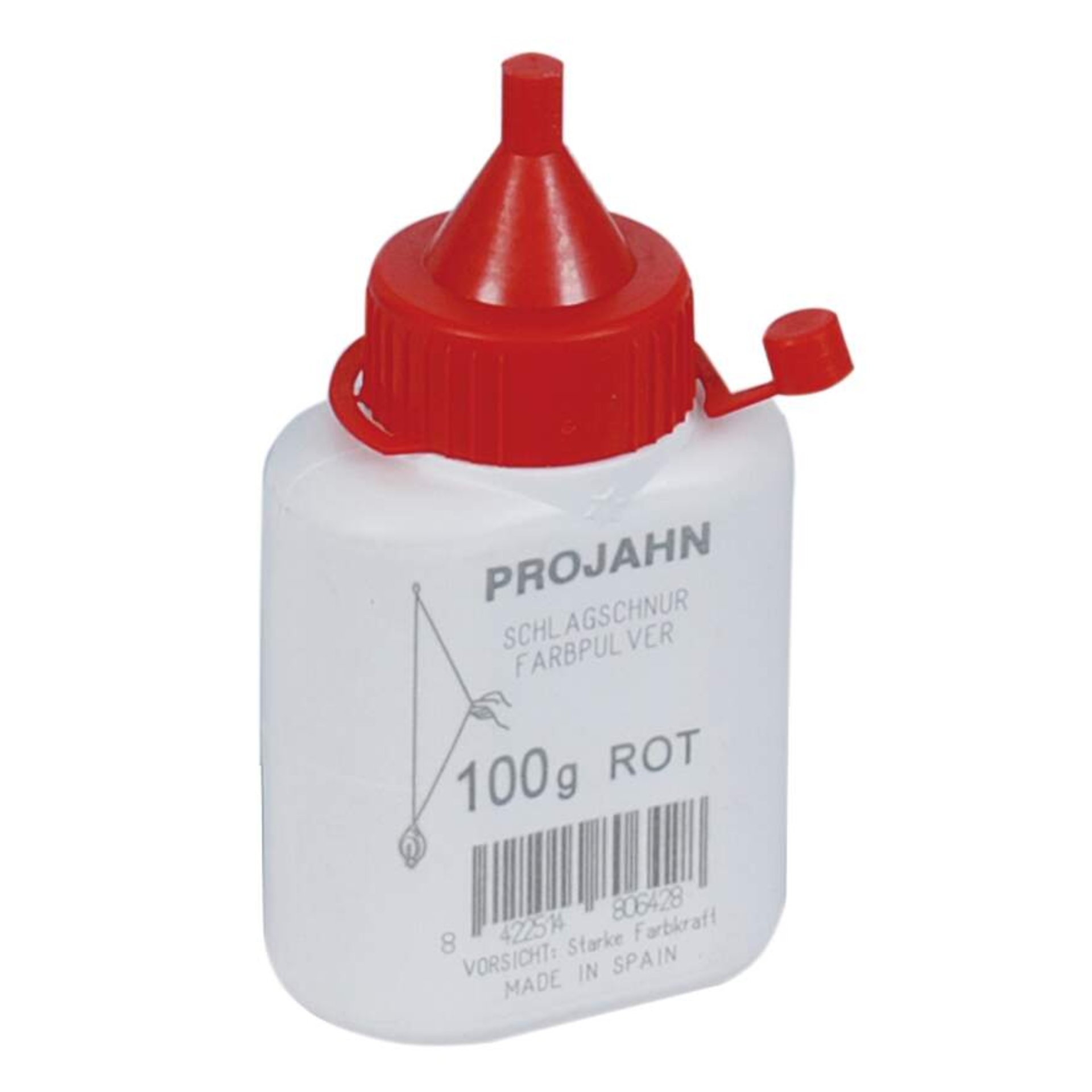 Schlagschnur, Farbpulver, Rot, 100 g, Kapselspender