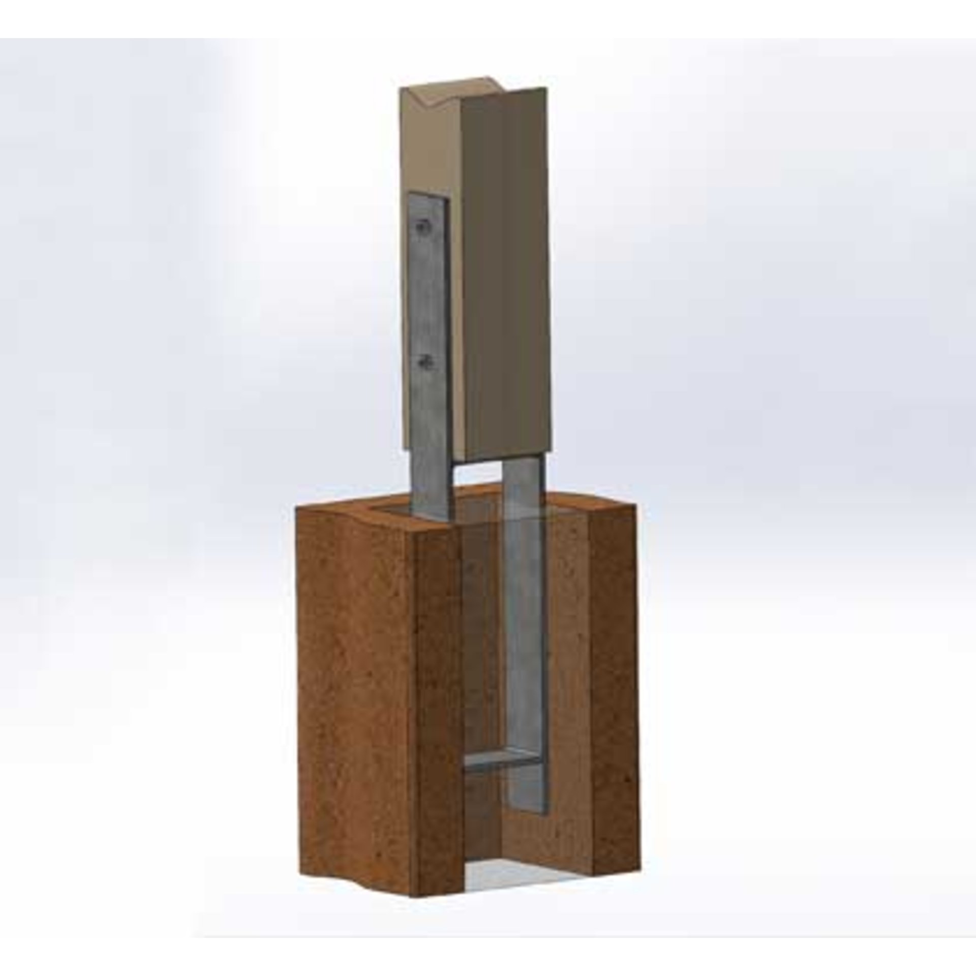 sectional, metal, wood, hinge, pillar