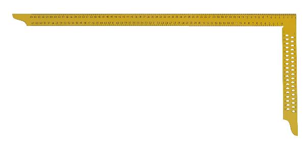 HEDÜ Zimmermannswinkel hedue ZY 600 mm mit mm-Skala Typ A und Anreißlöcher