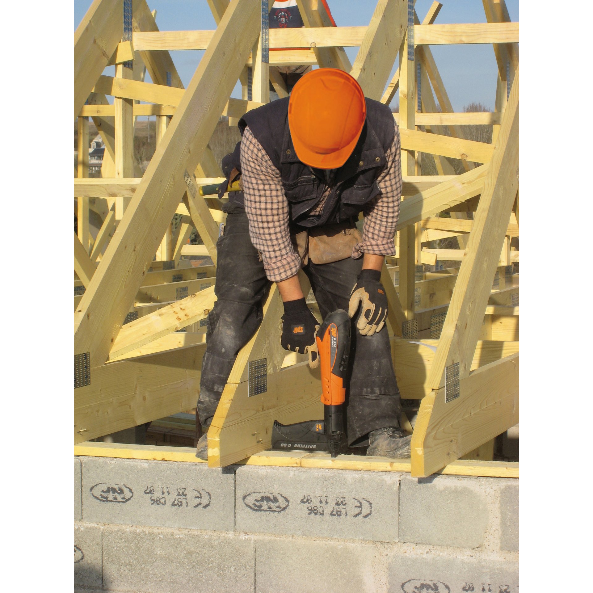 Person, Arbeiter, Elektrische Bohrmaschine, Werkzeug, Konstruktion