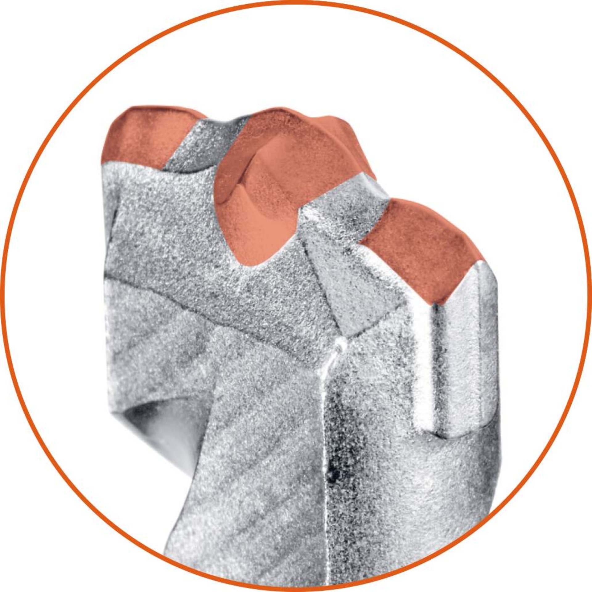 ring, silver, faceted, metallisch, orange Akzente