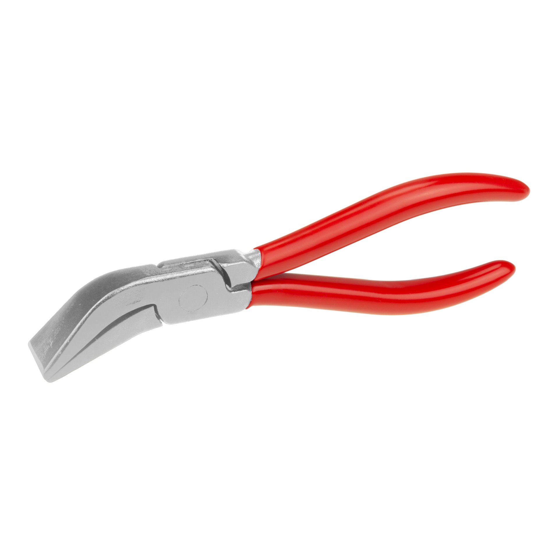 Zange, Blechzange, Hakenzange, Metallzange, roter Griff