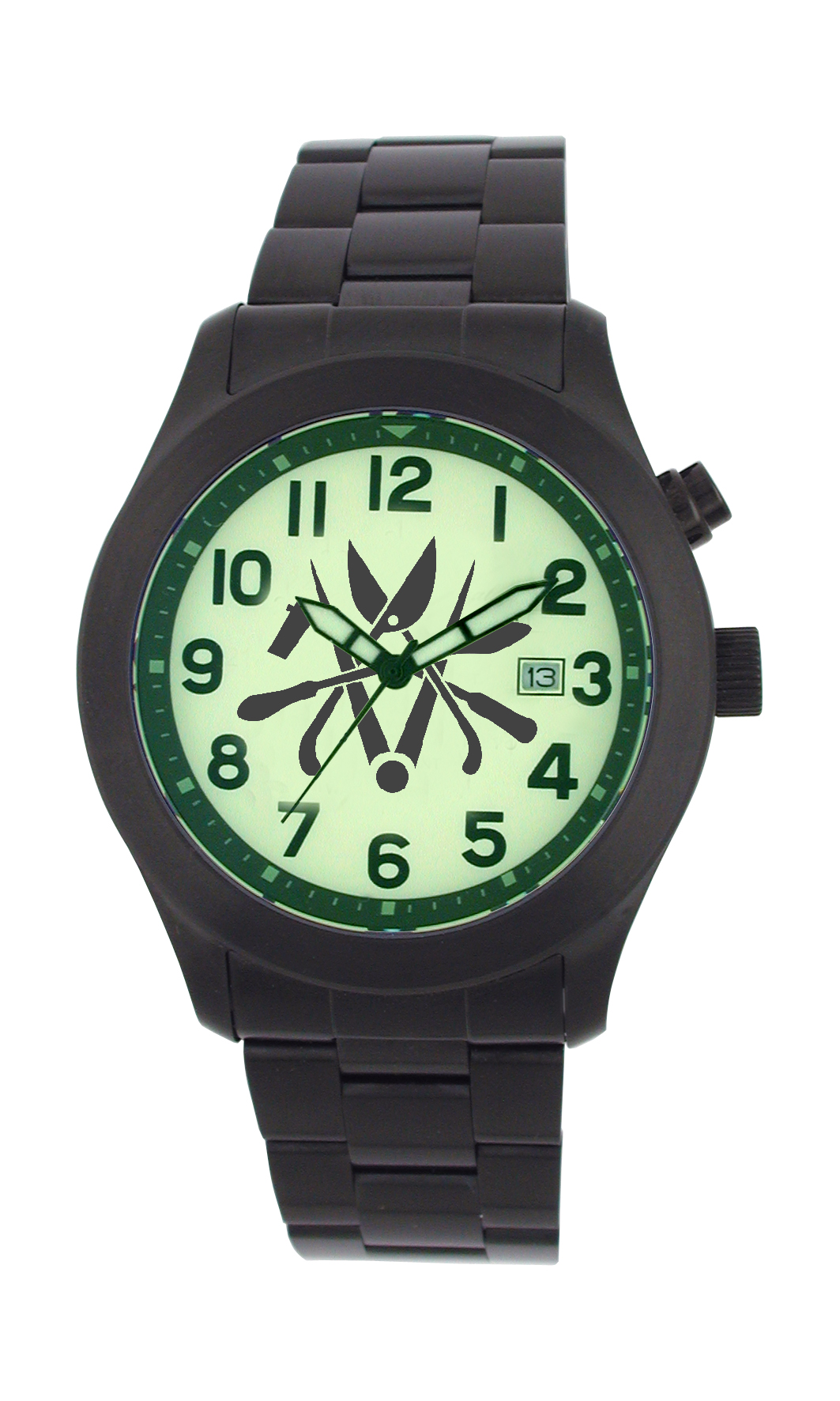 4481831-Zunft-Klempner DAKL Klempnerzunft-Armbanduhr Edelstahl massiv
