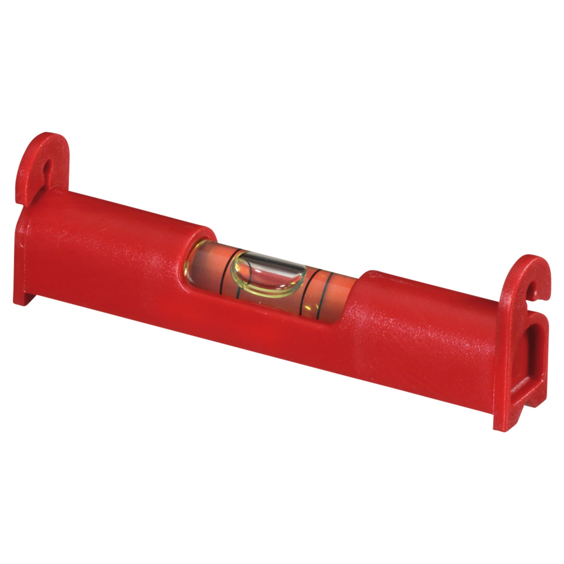 Level, Bubble level, Rotes Werkzeug, Zimmermannswerkzeug, Kunststoffgehäuse