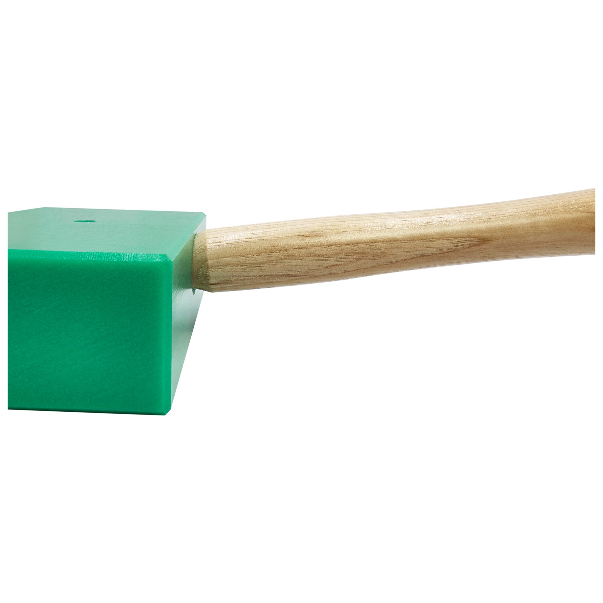 Hammer, Grüner Kopf, Holzgriff, Holzhammer, Hammer mit Holzstiel