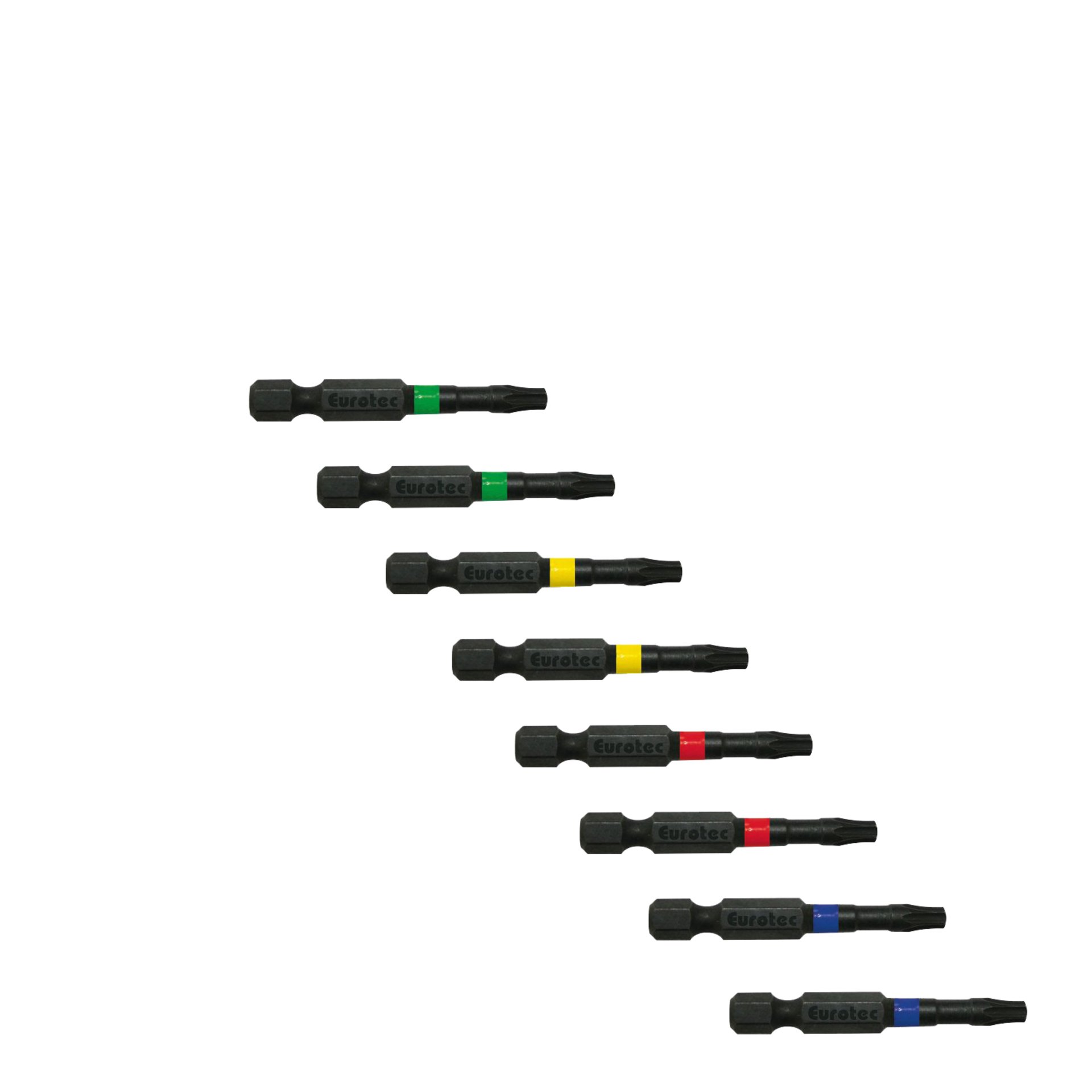 Bit Set lang, ohne Magnet, je 2 Stück TX20, TX25, TX30 und TX40 Taktstock, Stock
