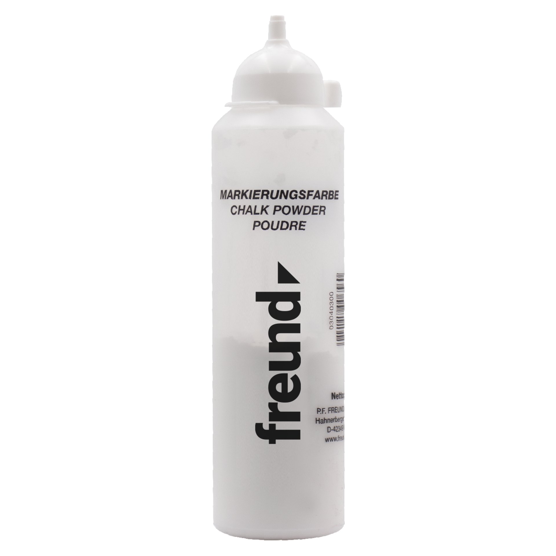 Chalk powder, Markierungsfarbe, White bottle, Chalk powder bottle, Marker powder