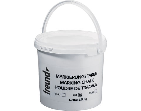 03062500_rgb Eimer rote Markierungsfarbe für Schnurschlaggeräte, 2,5kg, Dachdecker, Freund