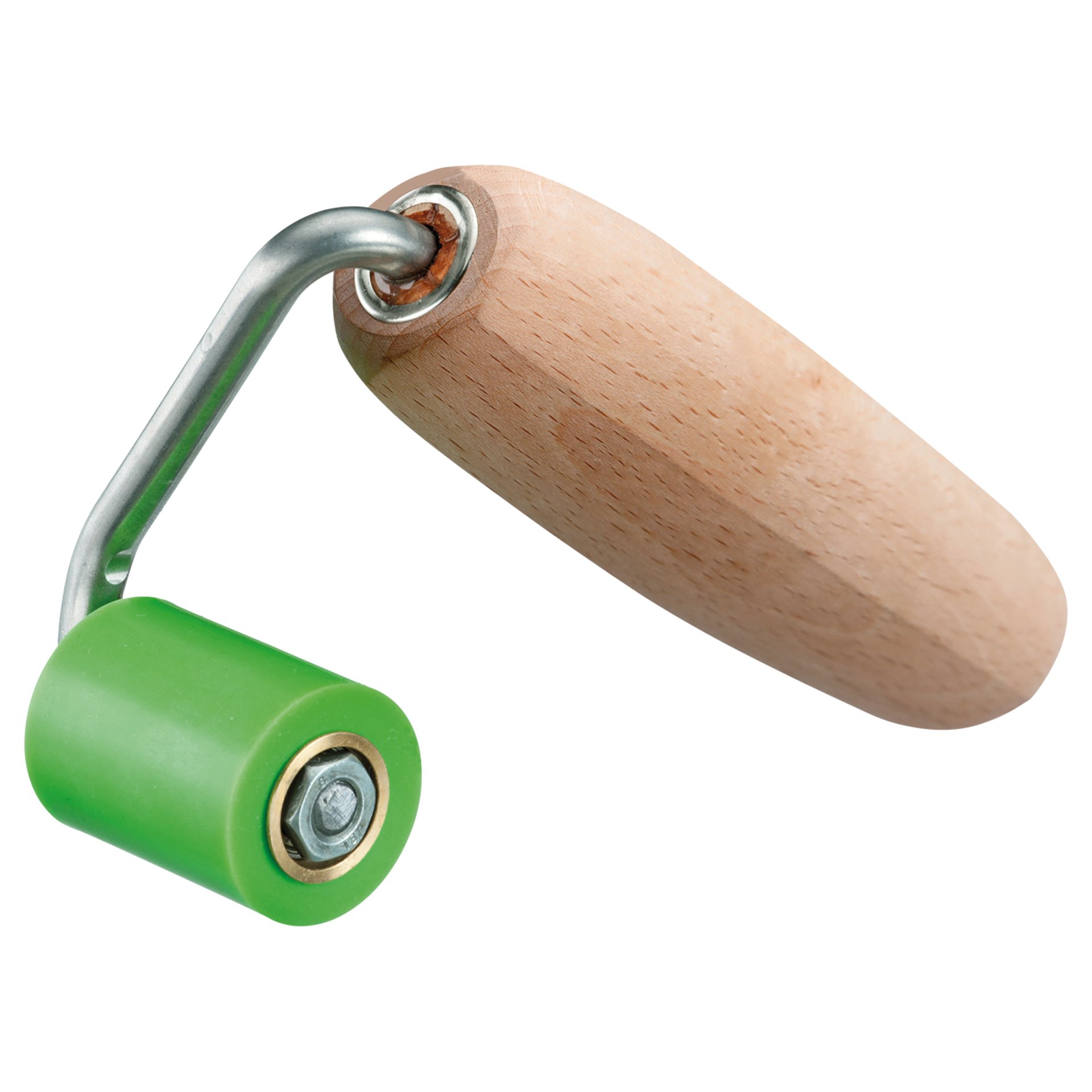 Roller, Wagenrolle, Holzgriff, Grün, Kugelrolle