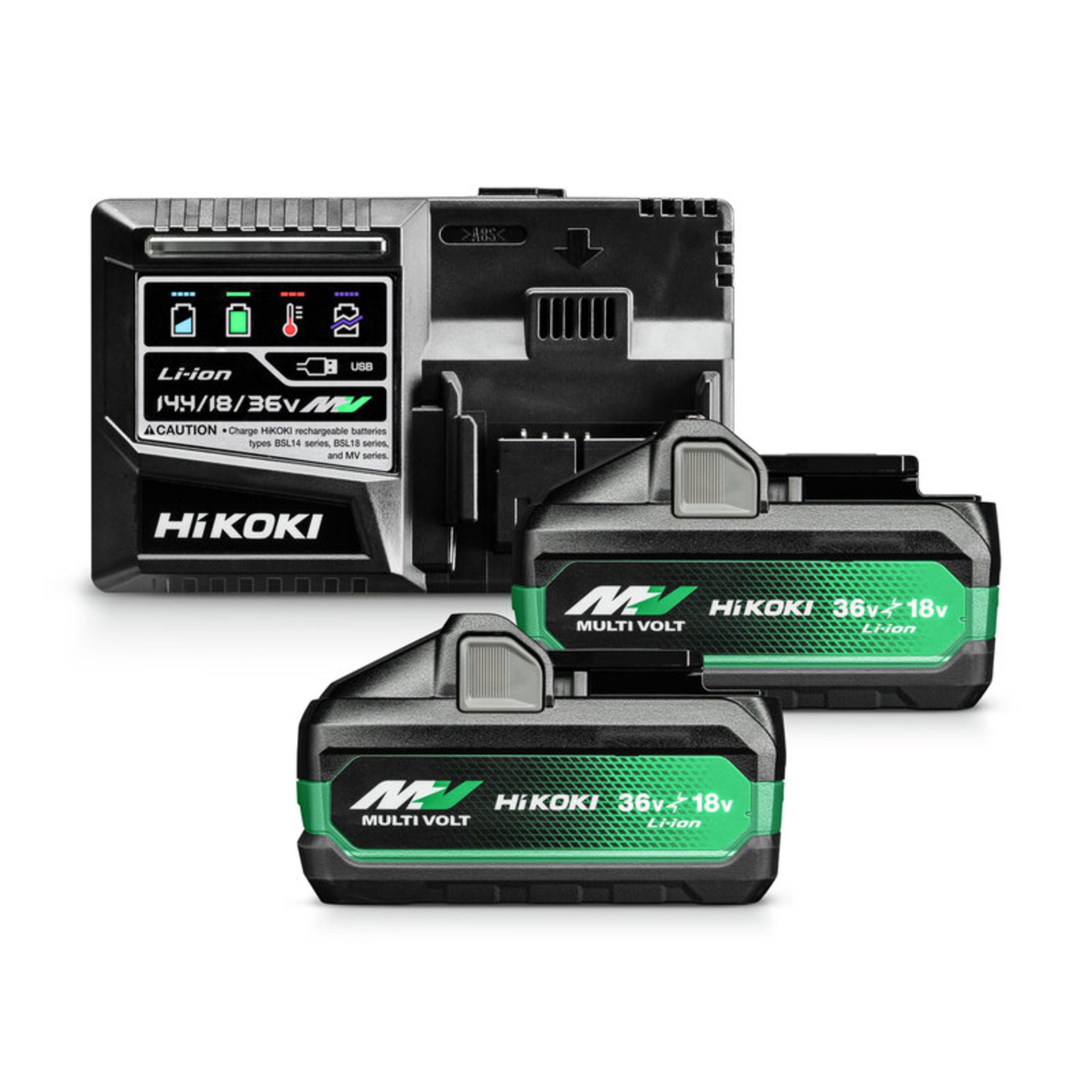Hikoki Set 2x MULTI VOLT Akkupack BSL36B18X (36V/18V - 4,0Ah/8,0Ah) und Ladegerät UC18YSL3 Kamera, Elektronik