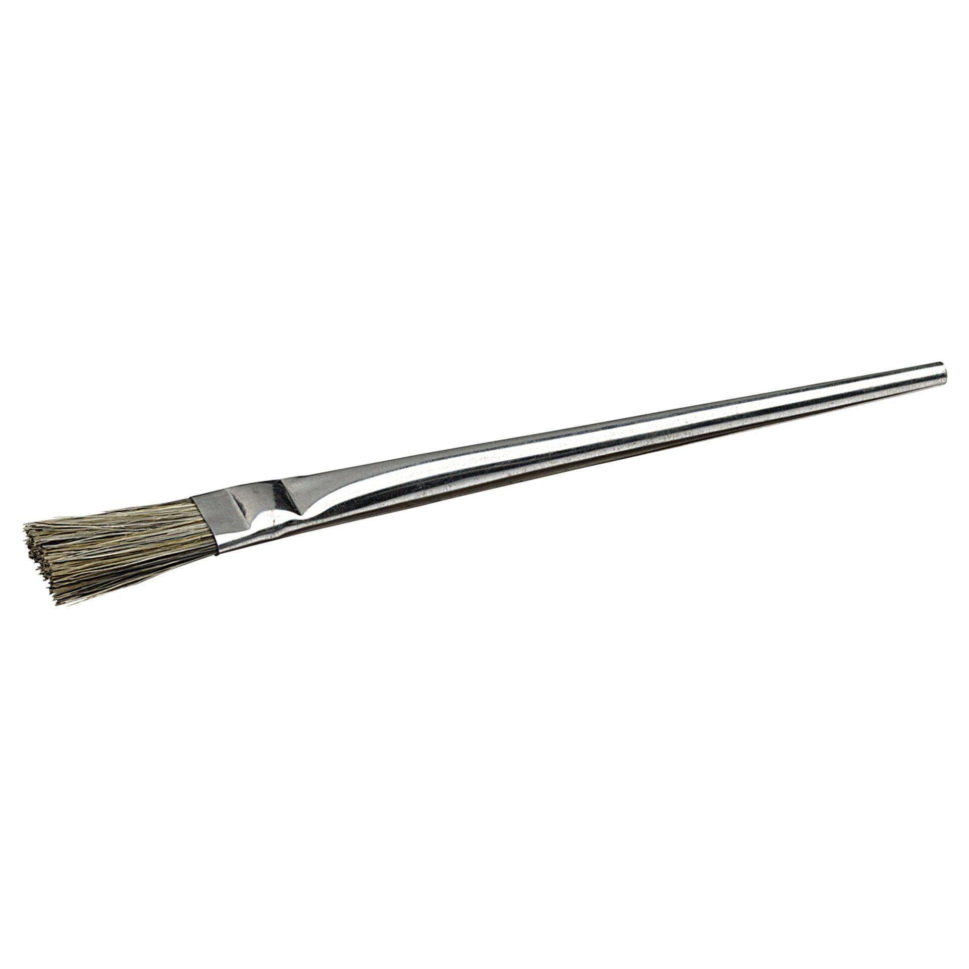 Pinsel, Kunstpinsel, Flachpinsel, Metallgriff, braun
