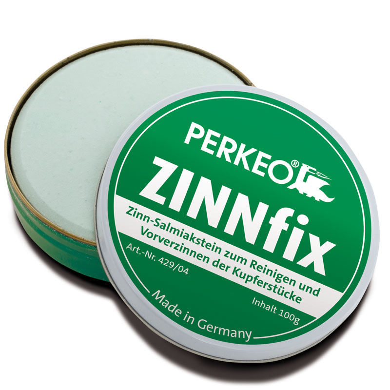 zinnfix-salmiakstein Perkeo ZINNFIX Verzinnungs+Reinigungs- stein f.Kupferstücke in Blechdose
