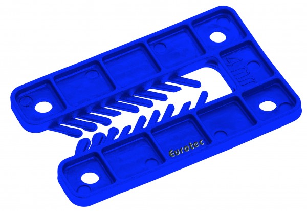 Justierklotz mit Schlitz blau 80 x 50 x 1 (L x B x H) Justierklotz mit Schlitz blau 80 x 50 x 1 (L x B x H)