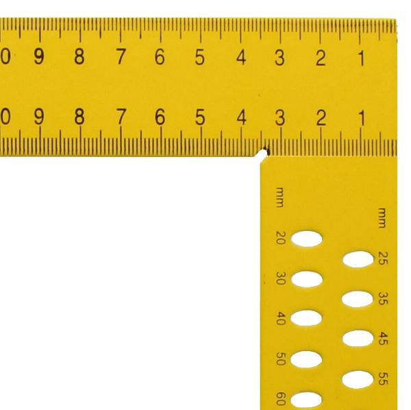 y084_2_xl HEDÜ Zimmermannswinkel hedue ZY 800 mm mit mm-Skala Typ B und Anreißlöcher