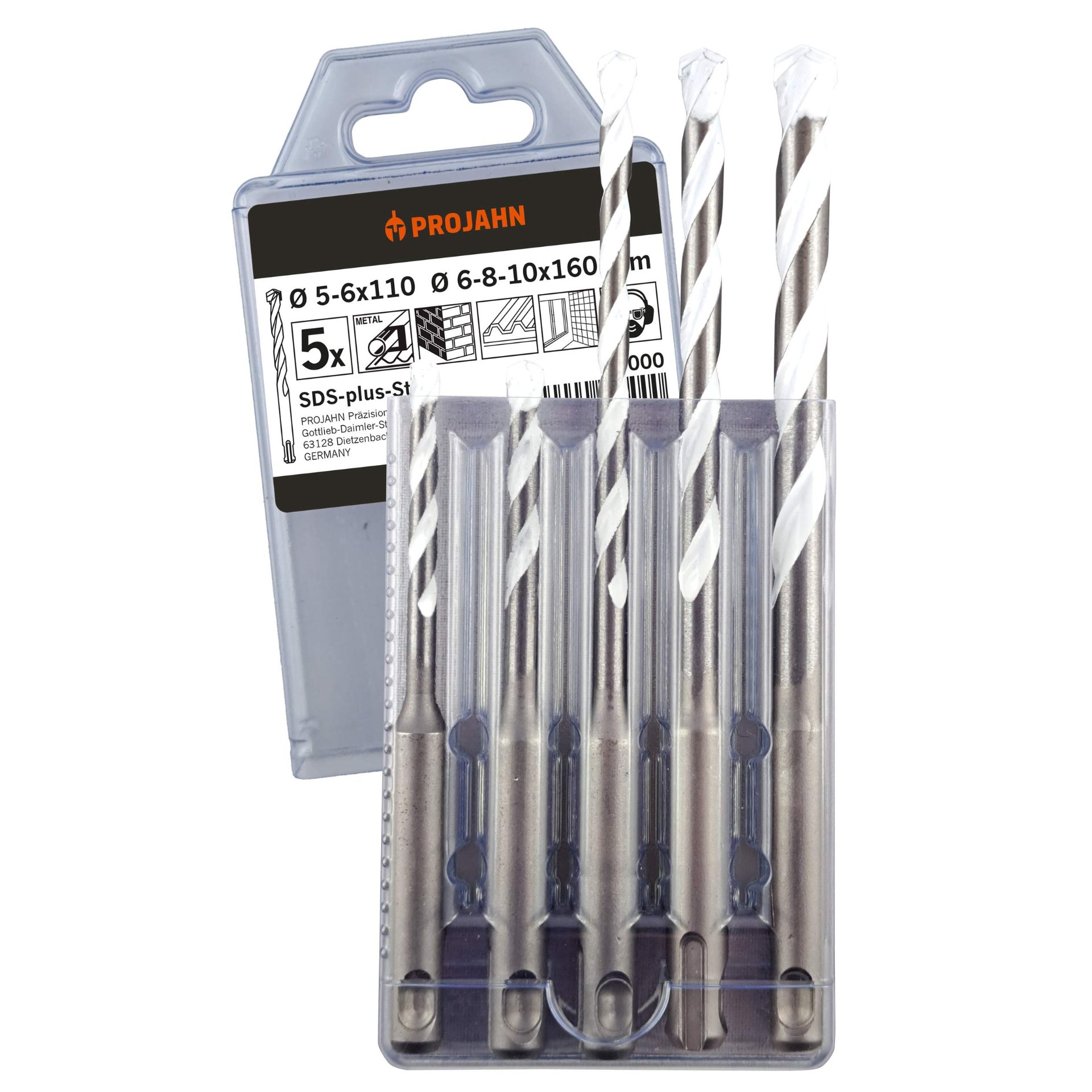 Bohrset, SDS-plus, Metall, Spiralbohrer, Kernbohrer