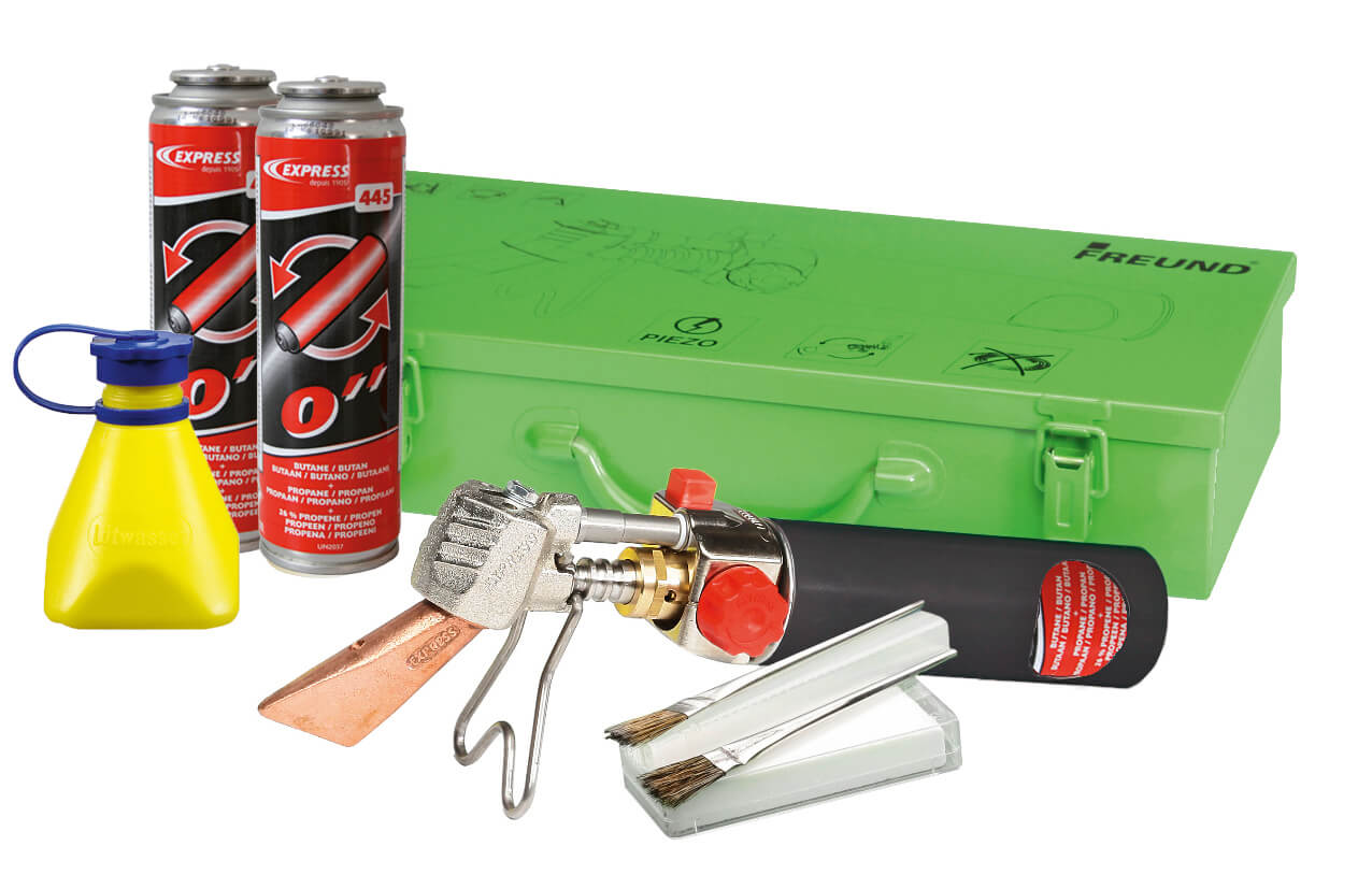 66440000 Lötgarnitur im Metallkoffer , 360 mm, Klempner, Freund