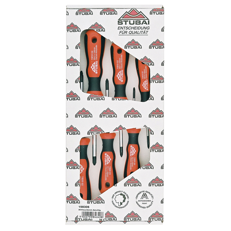 198306 Stubai 2K-PZD/PH-Schraubendrehersatz, 6-tlg