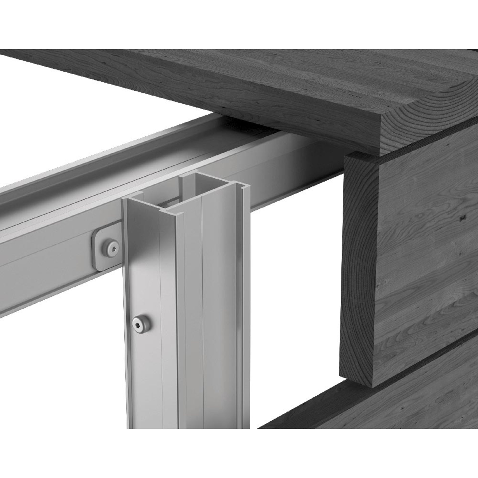 Aluminium, Mobiliar, Tabelle, Handlauf, Holz