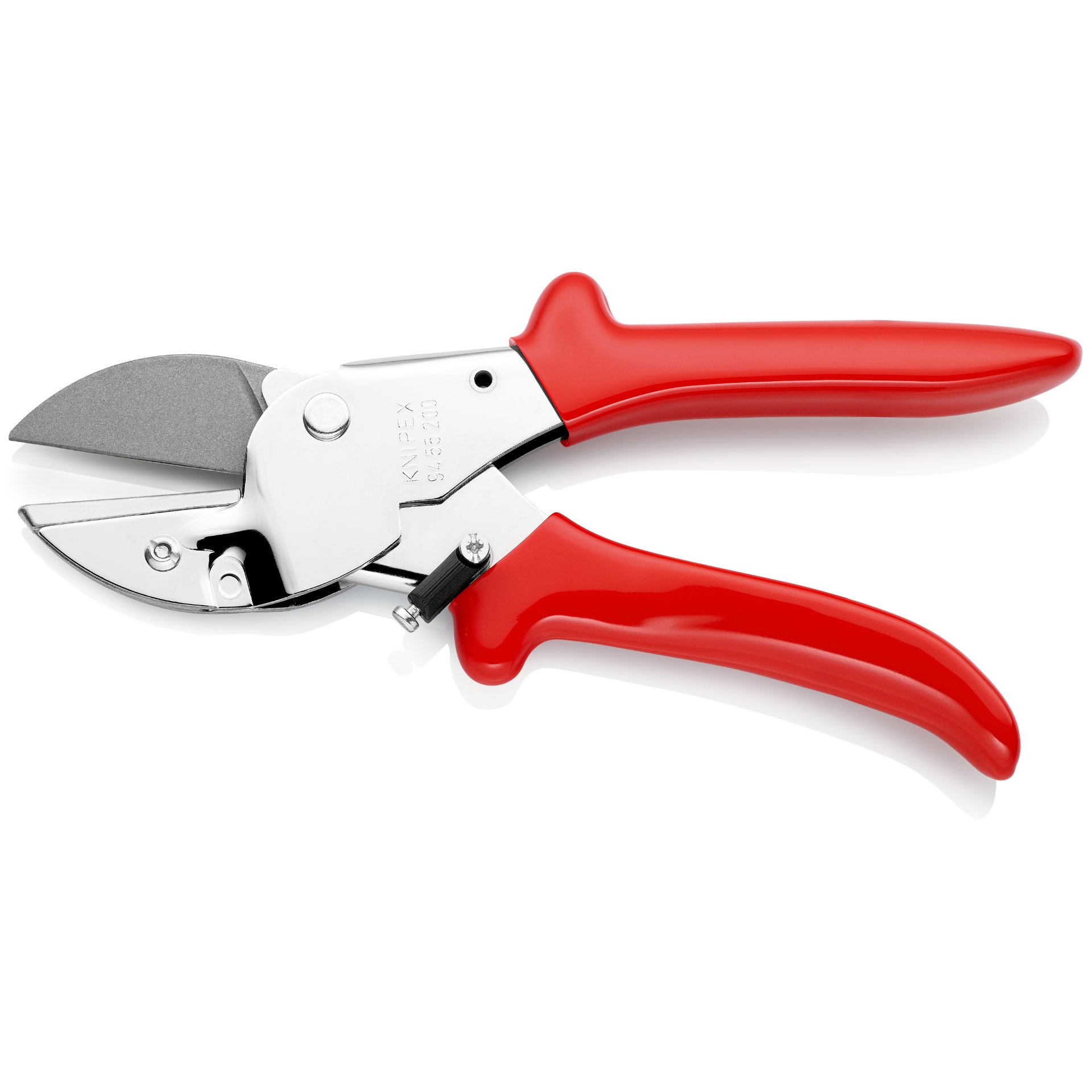 KNIPEX 94 55 200 Amboss-Schere mit Kunststoff-Hüllen verchromt 200 mm