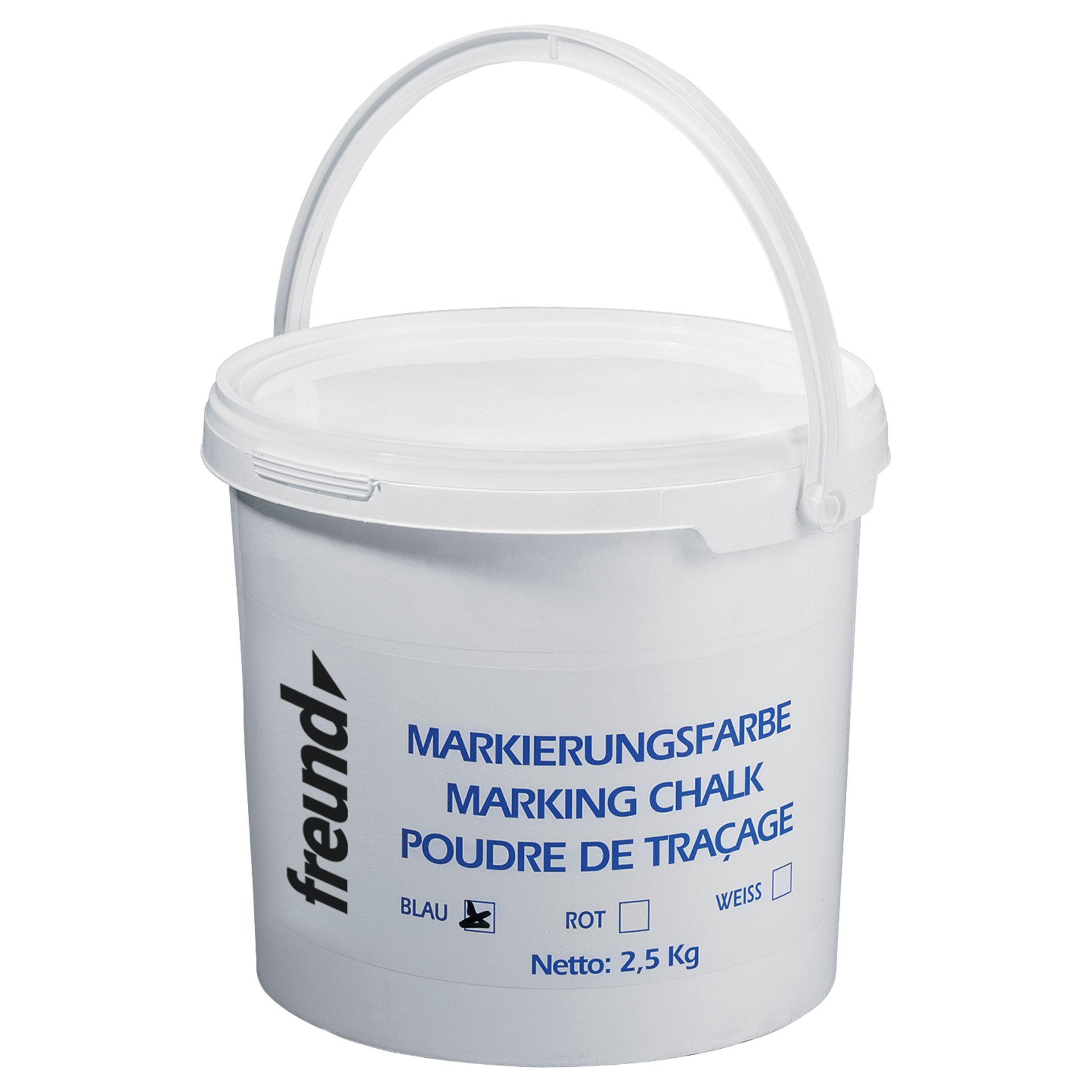 Eimer, Markierkalk, Kunststoff, Blau, 2.5 kg