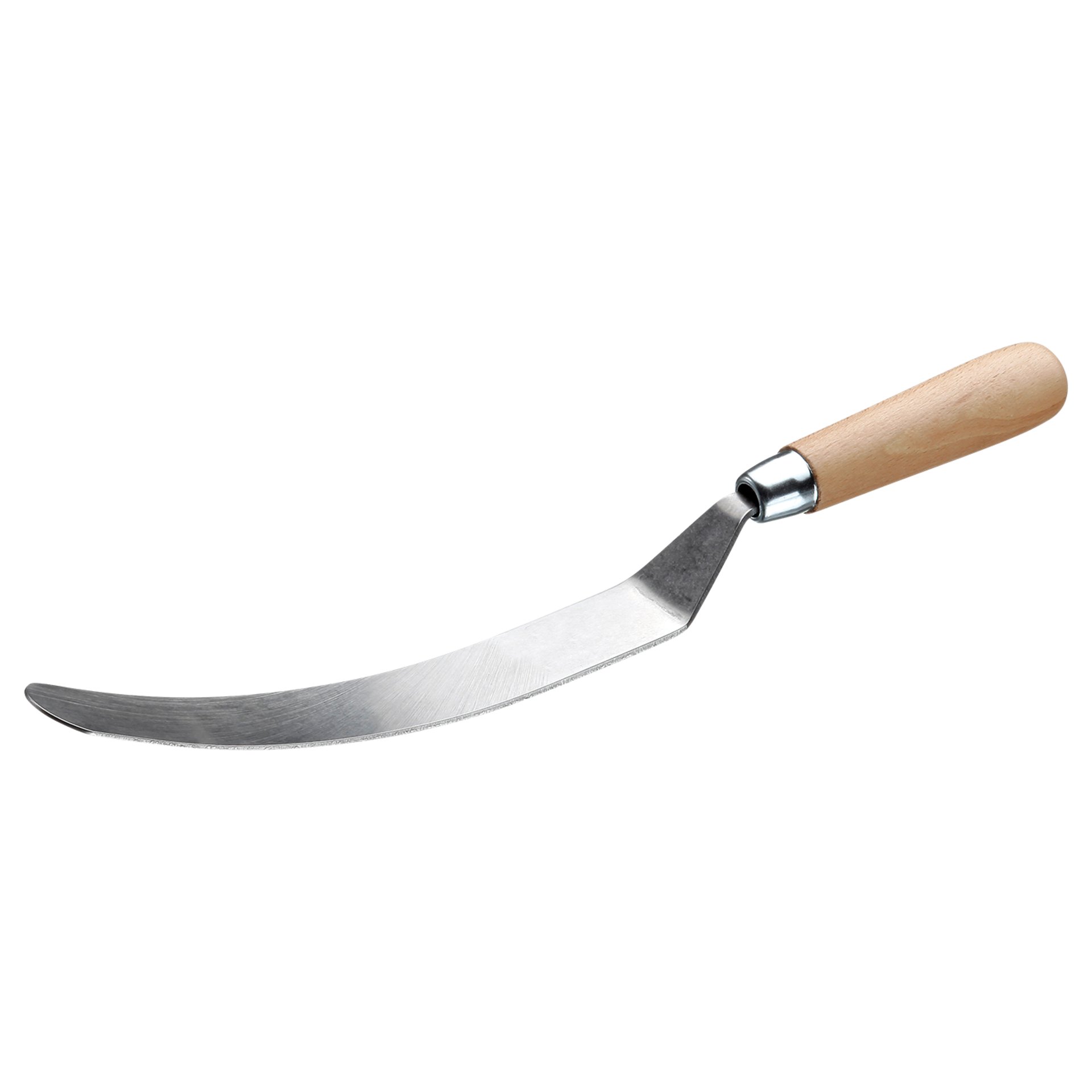 Katzenschaber, Küchenmesser, Hobelmesser, Holzgriff, Schaumförmiger Klingenbogen