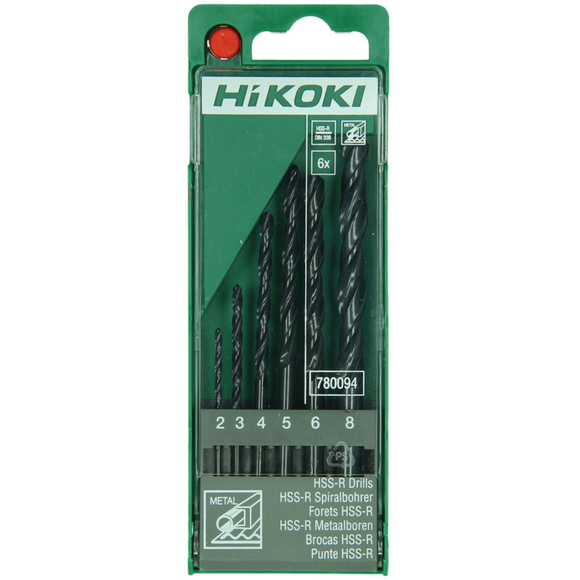 Hikoki Metallbohrerset (6-teilig) 2/3/4/5/6/8 Hikoki Metallbohrerset (6-teilig) 2/3/4/5/6/8