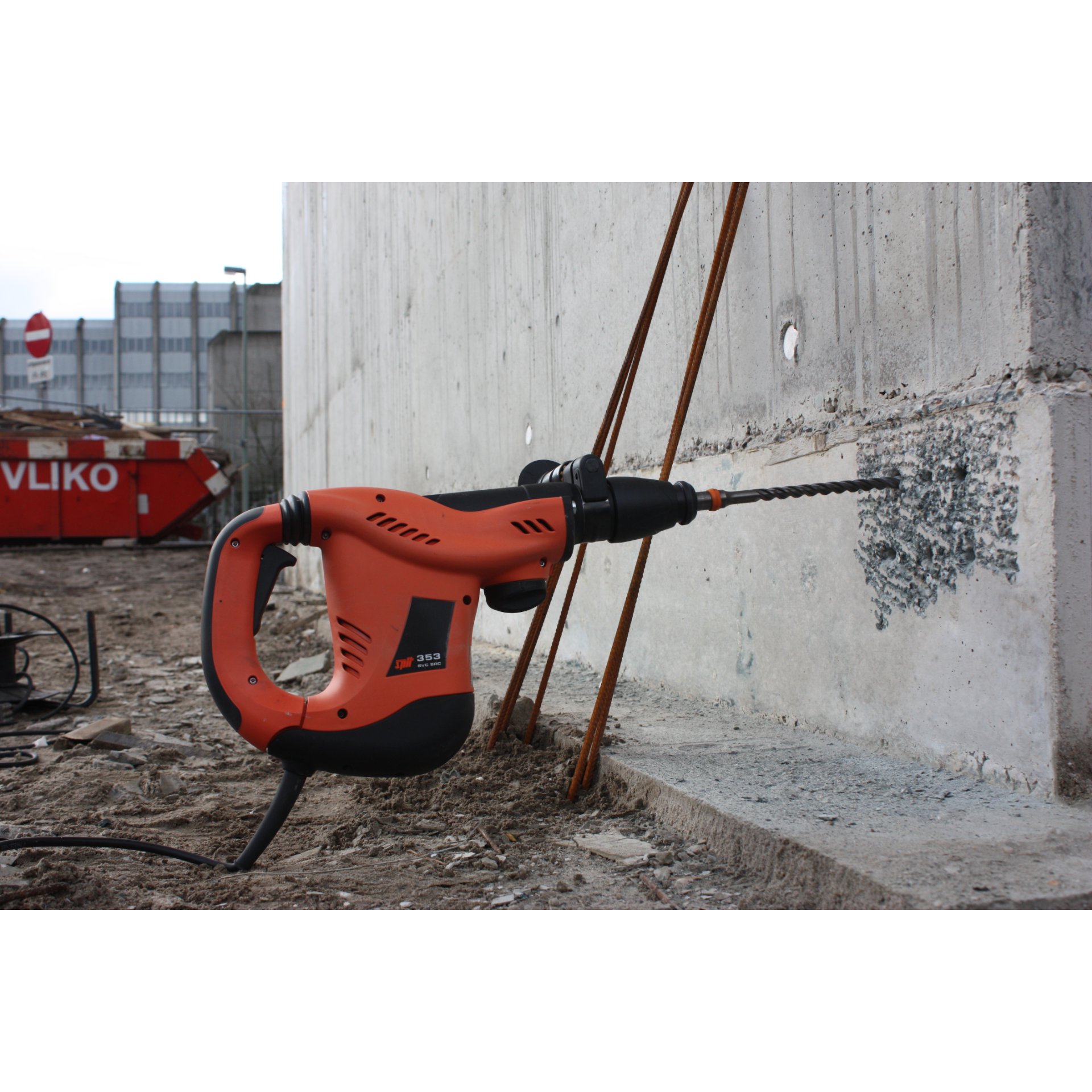 Baugewerbe, Gerät, Elektrische Bohrmaschine, Werkzeug