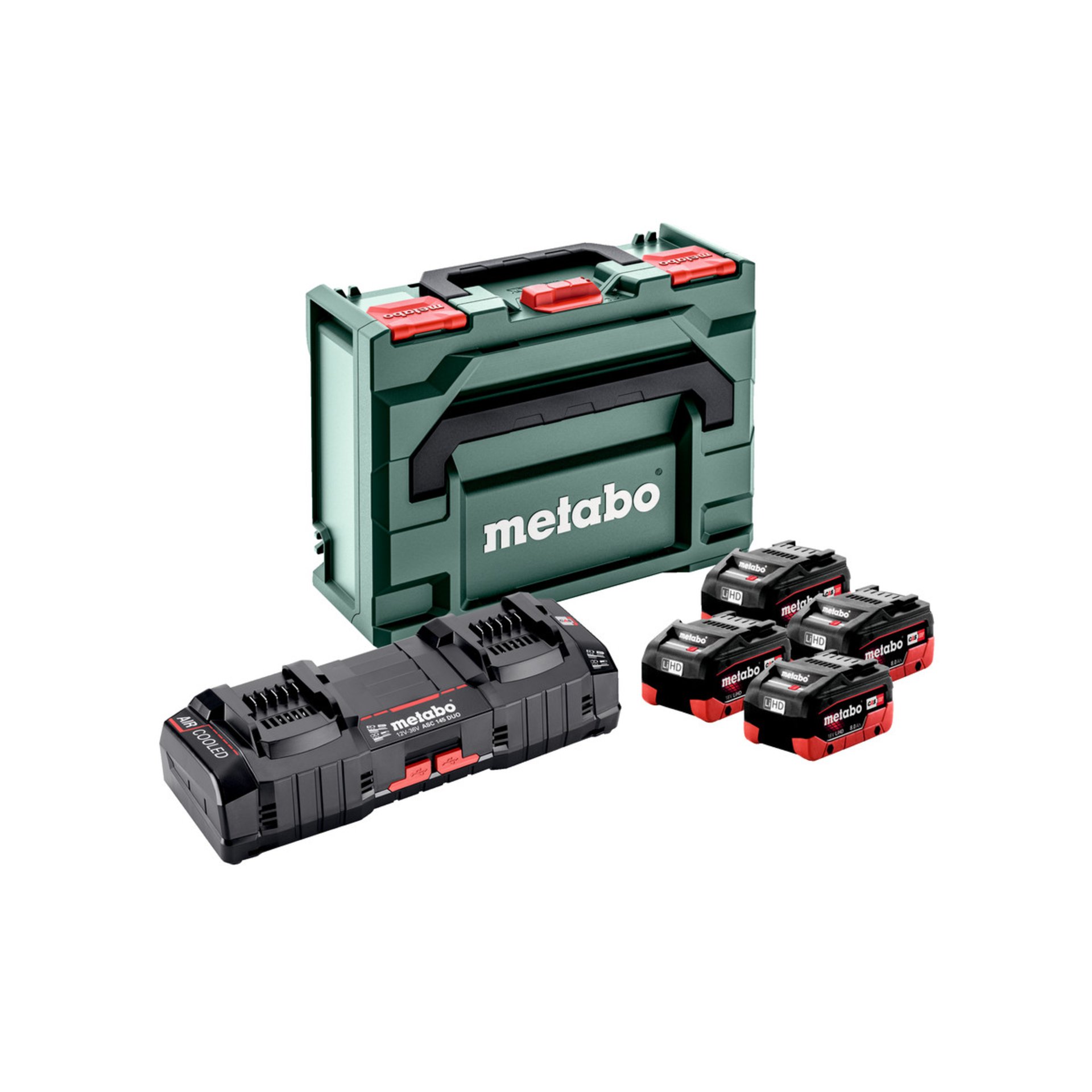 Basis Set 4 x LiHD 8.0 Ah + ASC 145 Duo + metaBOX 145 (685135000)