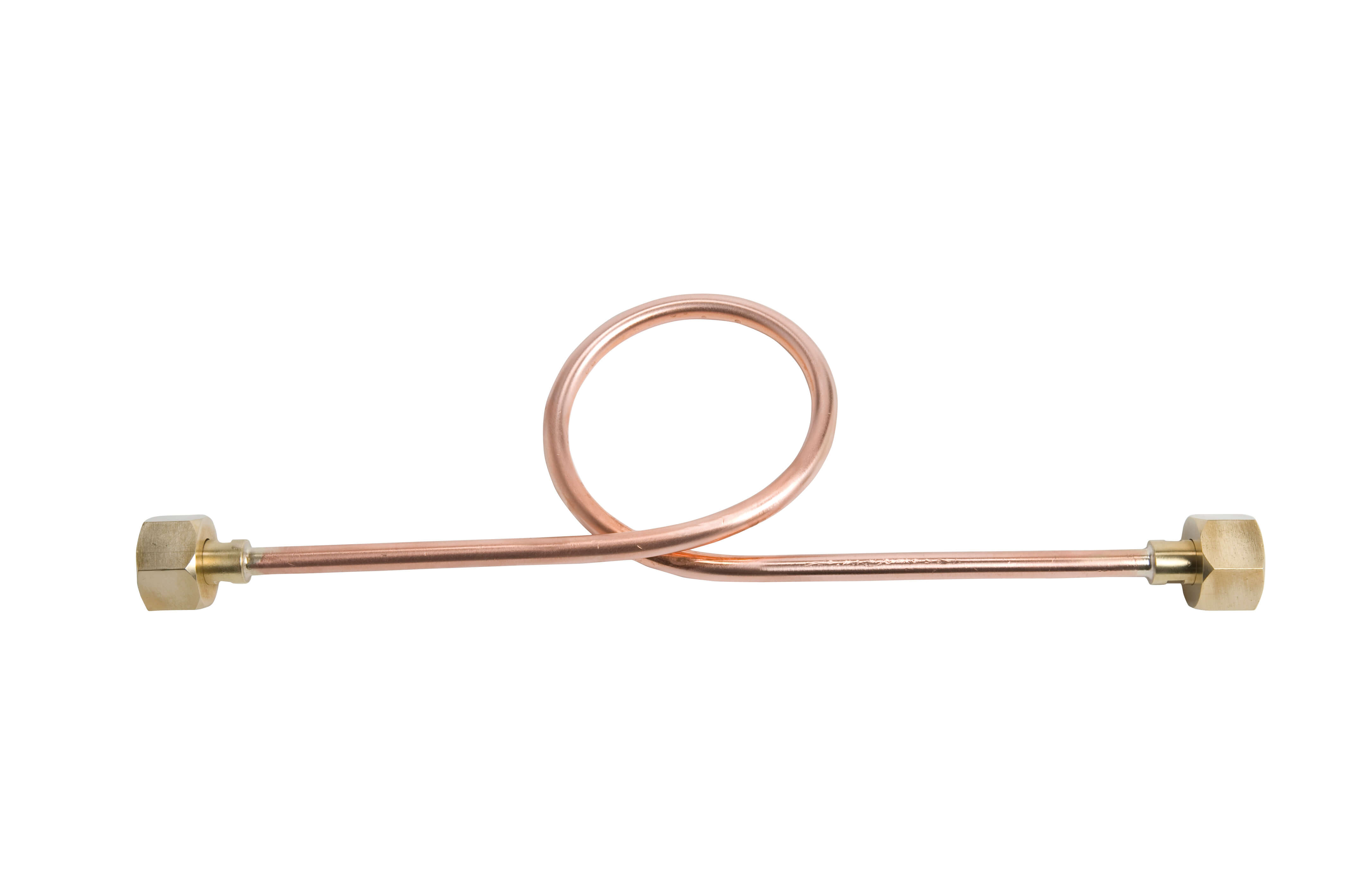 607 Perkeo COPP Sauerstoff-Umfüllbogen aus Kupfer 800 mm lang, G3/4" RH AG