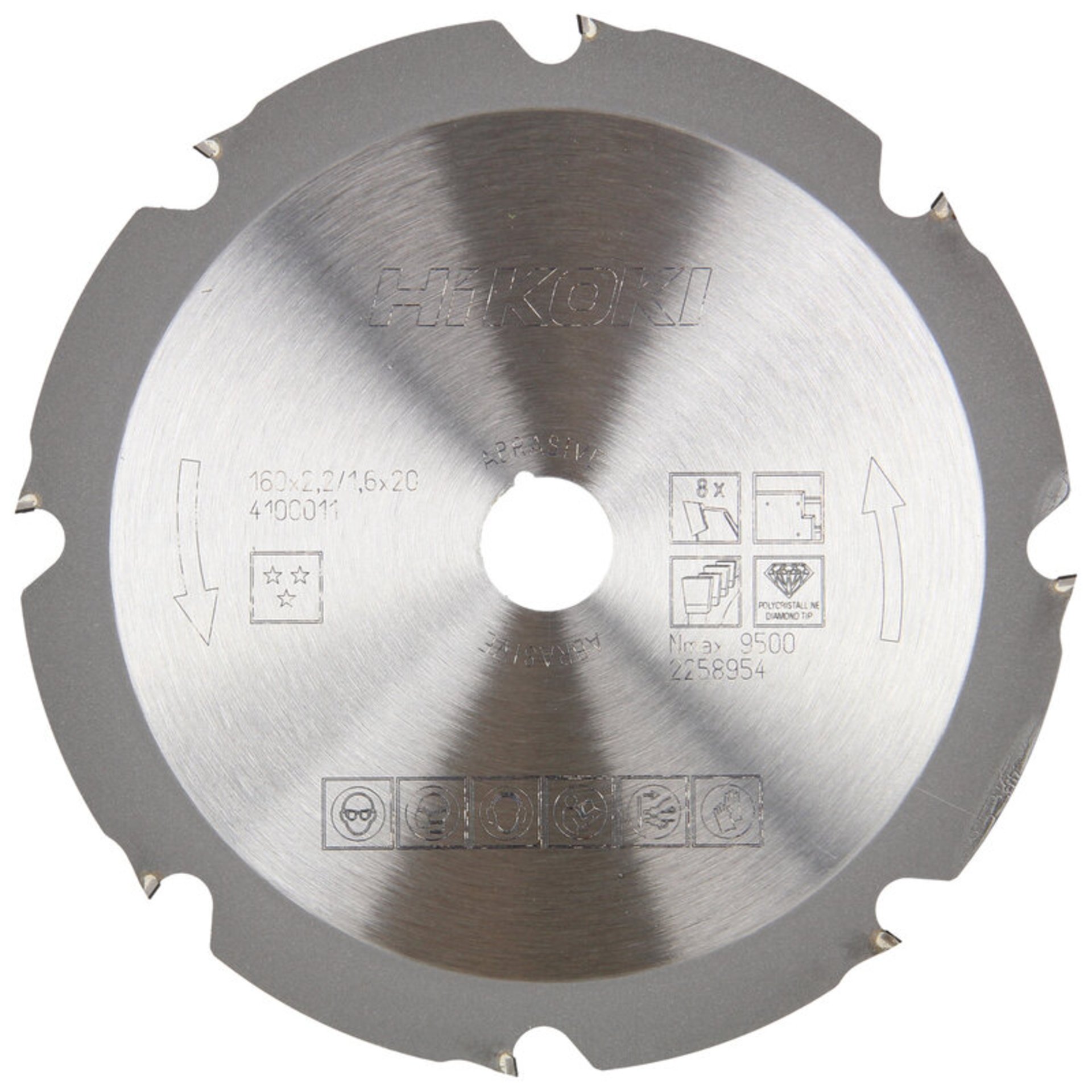 Hikoki PCD Kreissägeblatt Abrasiv Flachzahn für handgeführte Kreissägen Elektronik, Hardware