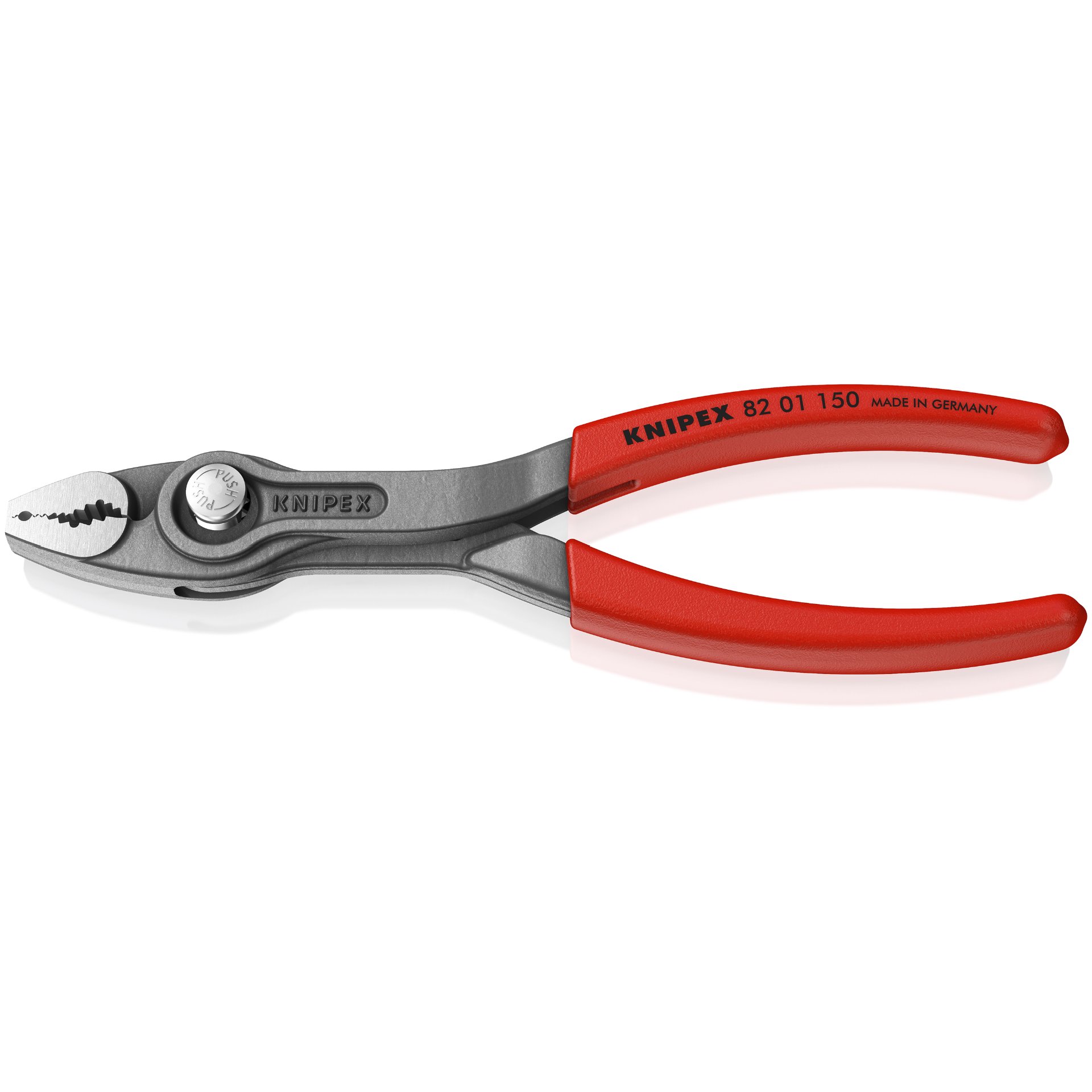 KNIPEX 82 01 150 TwinGrip® Front- und Seitengreifzange mit rutschhemmendem Kunststoff überzogen grau atramentiert 150 mm Gerät, Zangen, Werkzeug, Schere