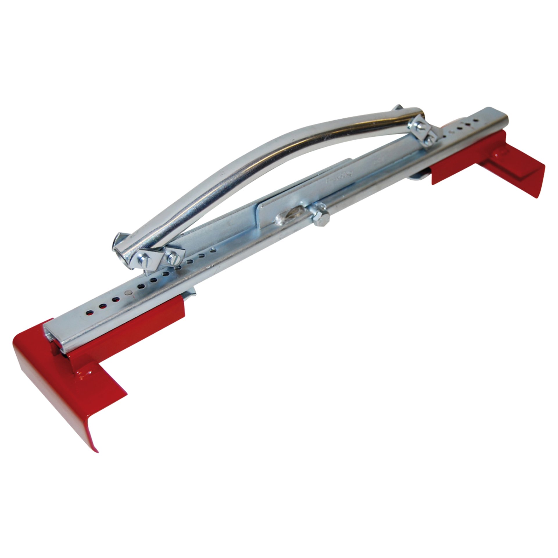 Trennbrenner, Schweißbrenner, Schienenhalter, Metallkonstruktion, rot