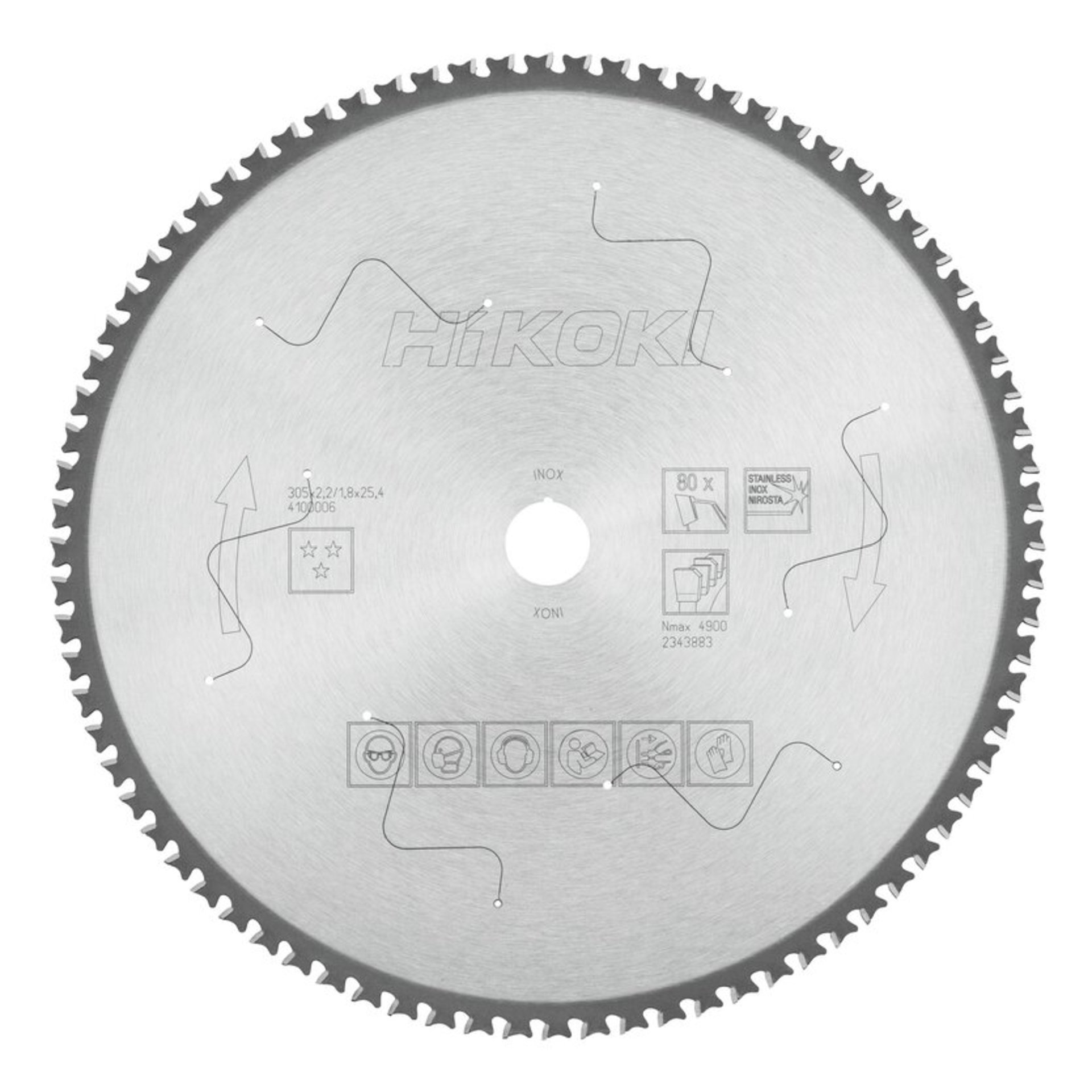 Hikoki TCT Kreissägeblatt INOX Flach- / Flachzahn angefast Elektronik, Hardware