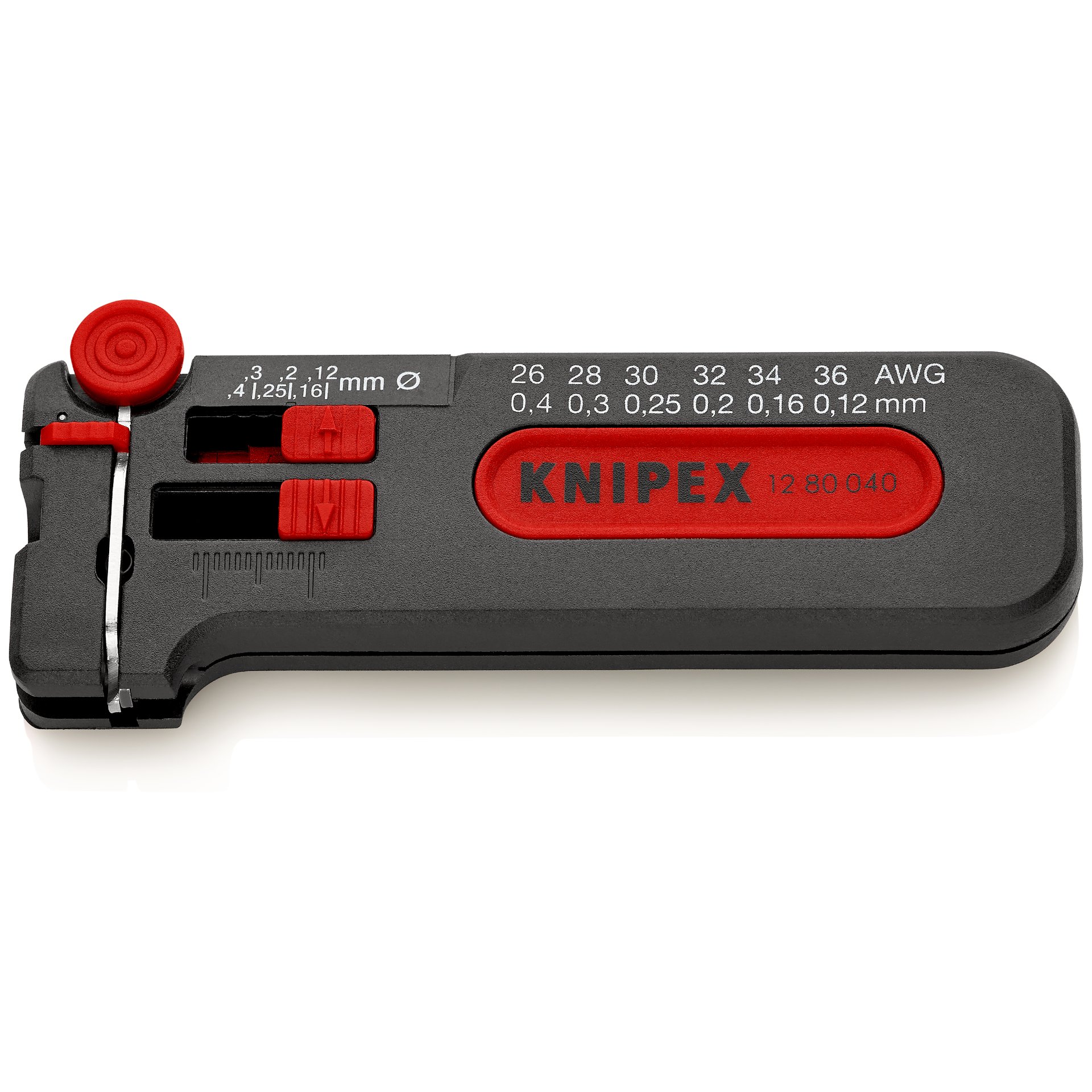 KNIPEX 12 80 040 SB Mini-Abisolierwerkzeug  100 mm