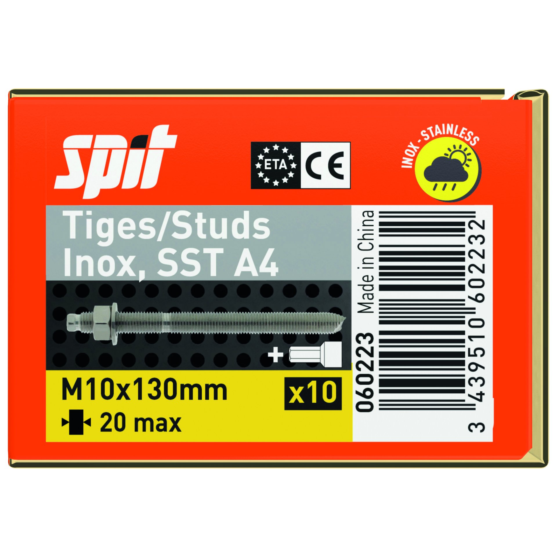 SPIT Gew.St.V4A M10X130
