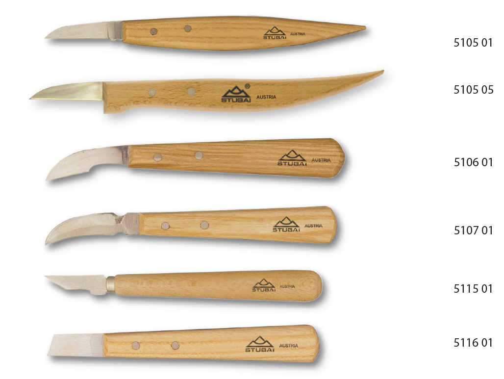 kerbschnitzmesser Stubai Kerbschnitzmesser gebogen SB-VP, 45 mm