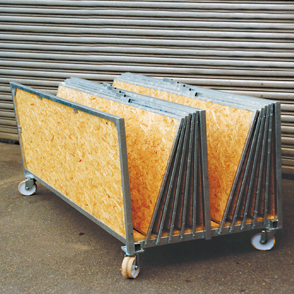 BRWK_Blechwagen Masc Blechregalwagen fahrbar, feuerverzinkt