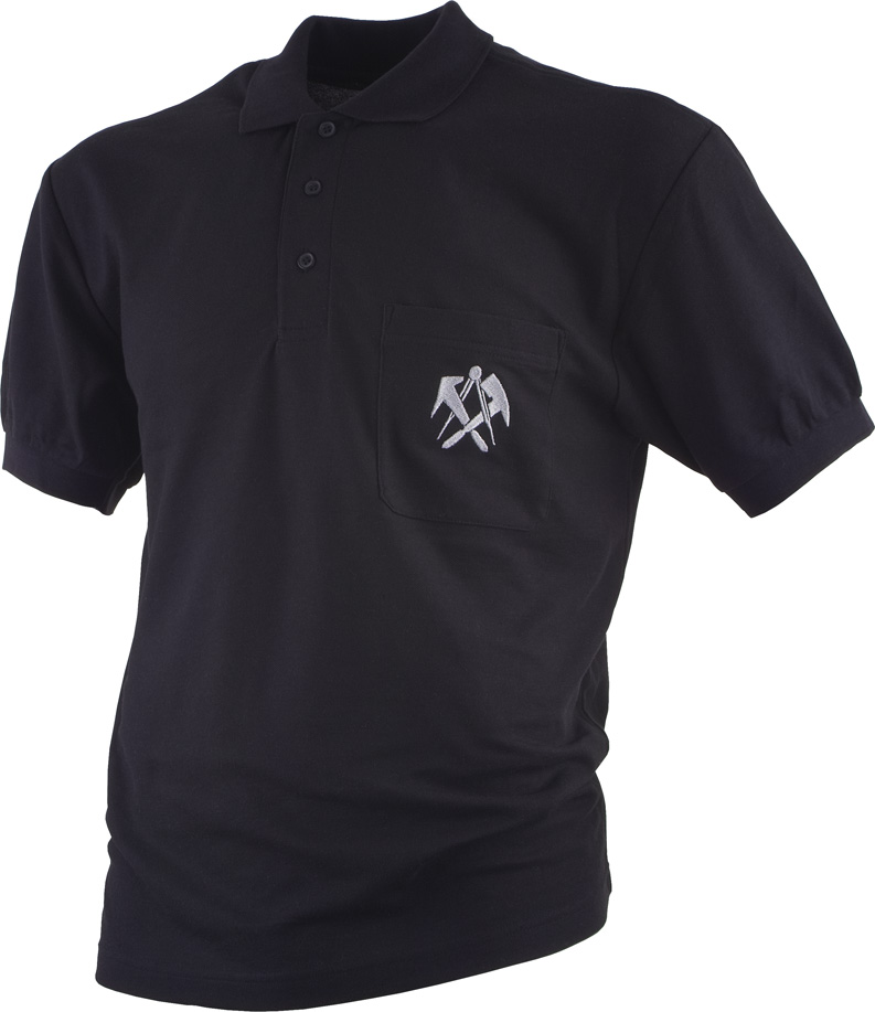 5399-07 Polo-Shirt DACHDECKER schwarz, JOB
