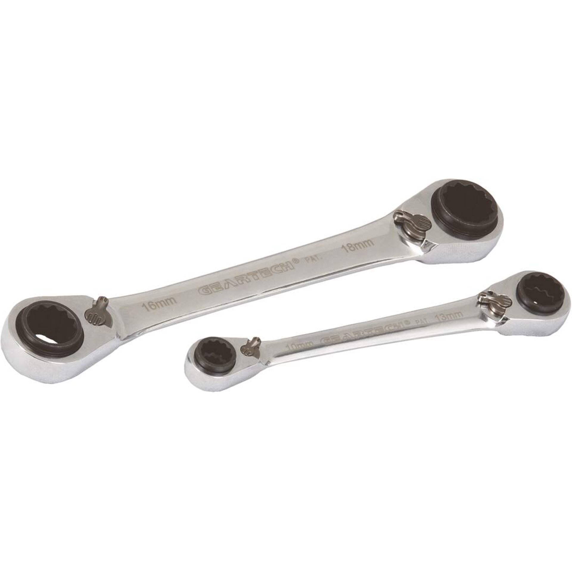 manifold wrench, ratchet wrench, socket wrench, two-sided, 16mm-18mm