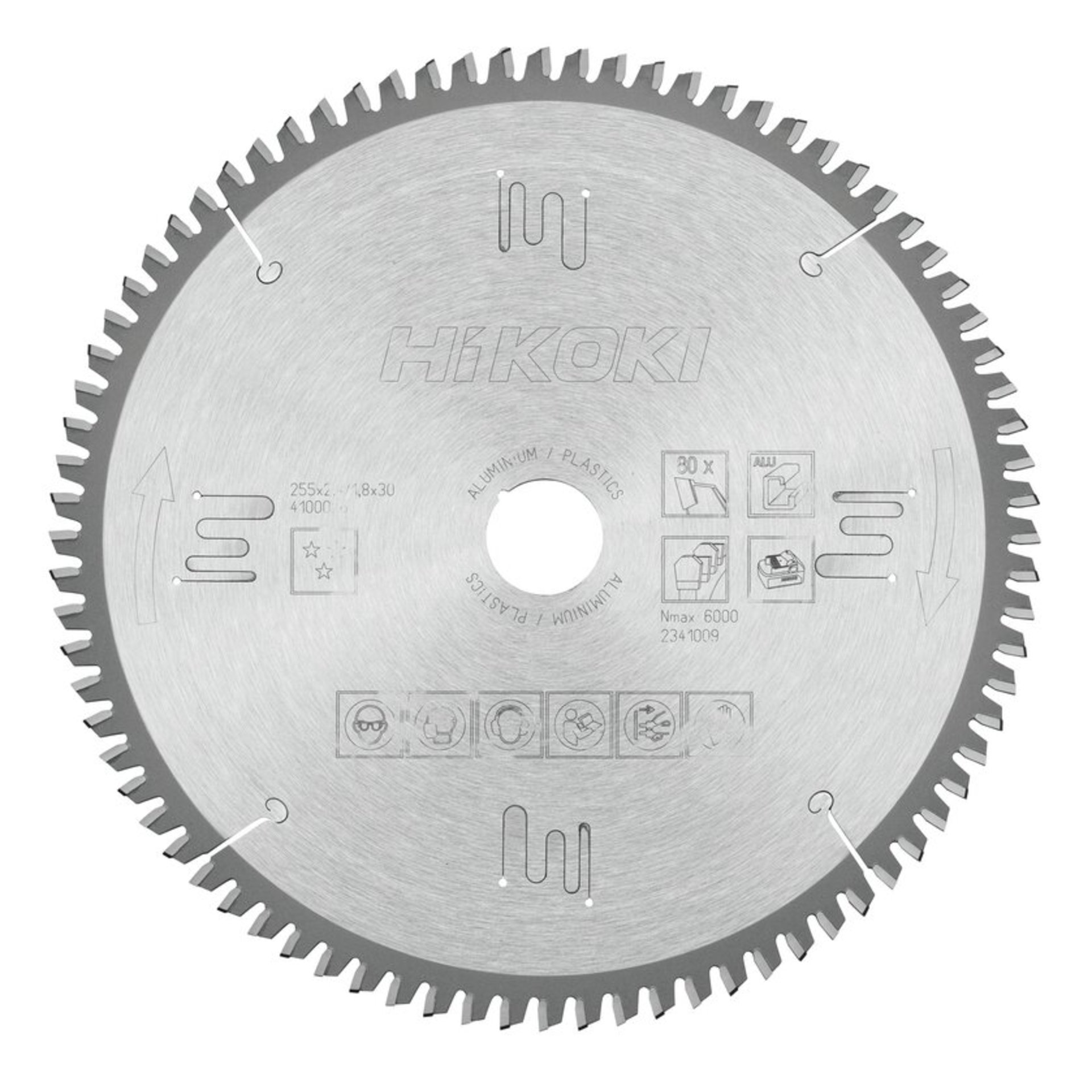 Hikoki TCT Kreissägeblatt Laminat Aluminium 255x30 Z80 Trapez- / Flachzahn Elektronik, Hardware