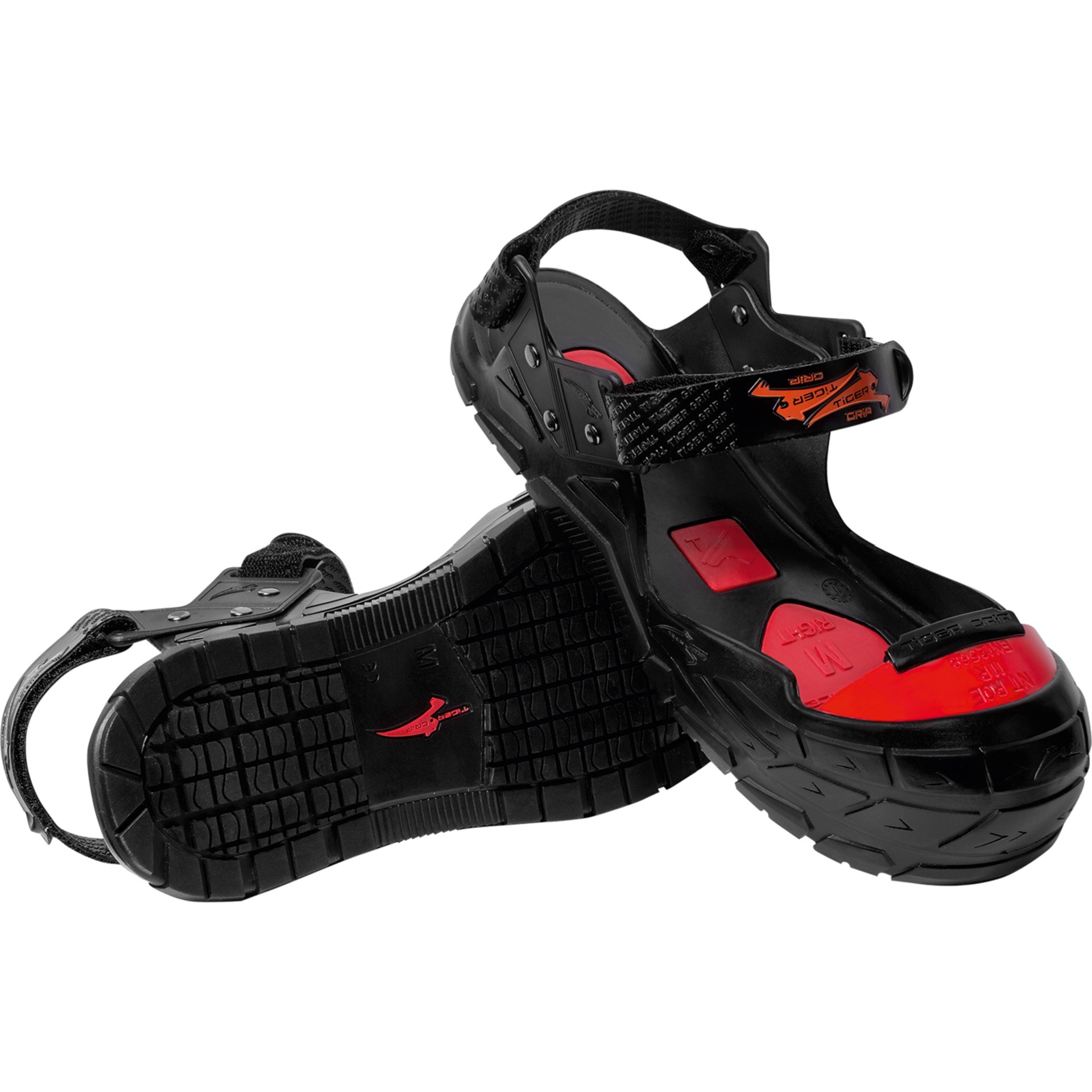 Sandal, Schuh, Gummihochsandale, Outdoor-Sandal, Rotes Detail