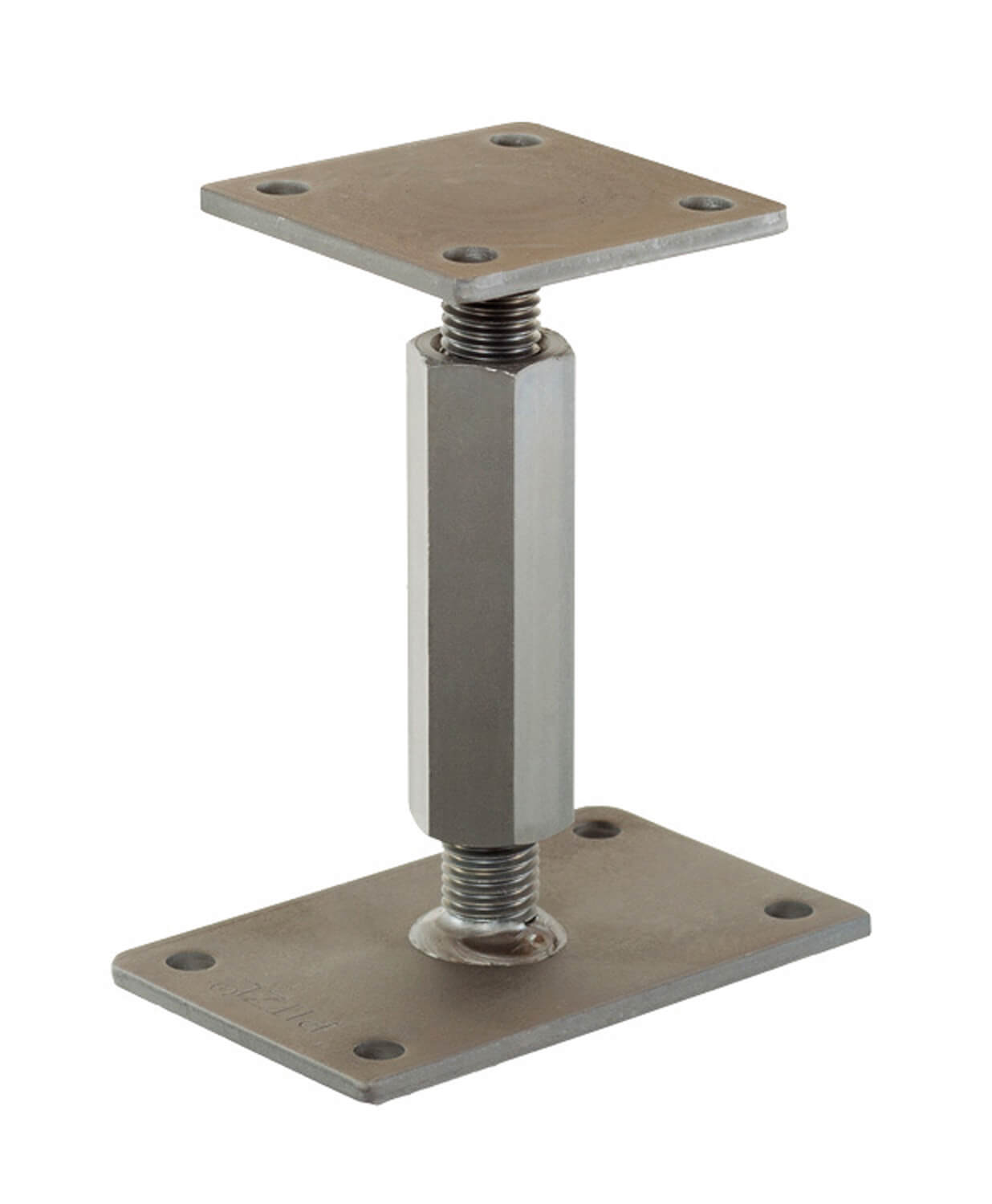 10920-1000 Pitzl Pfostenträger PTP easy Rechts/Links Gewinde, Verstellbereich 142 - 207 mm, zinip