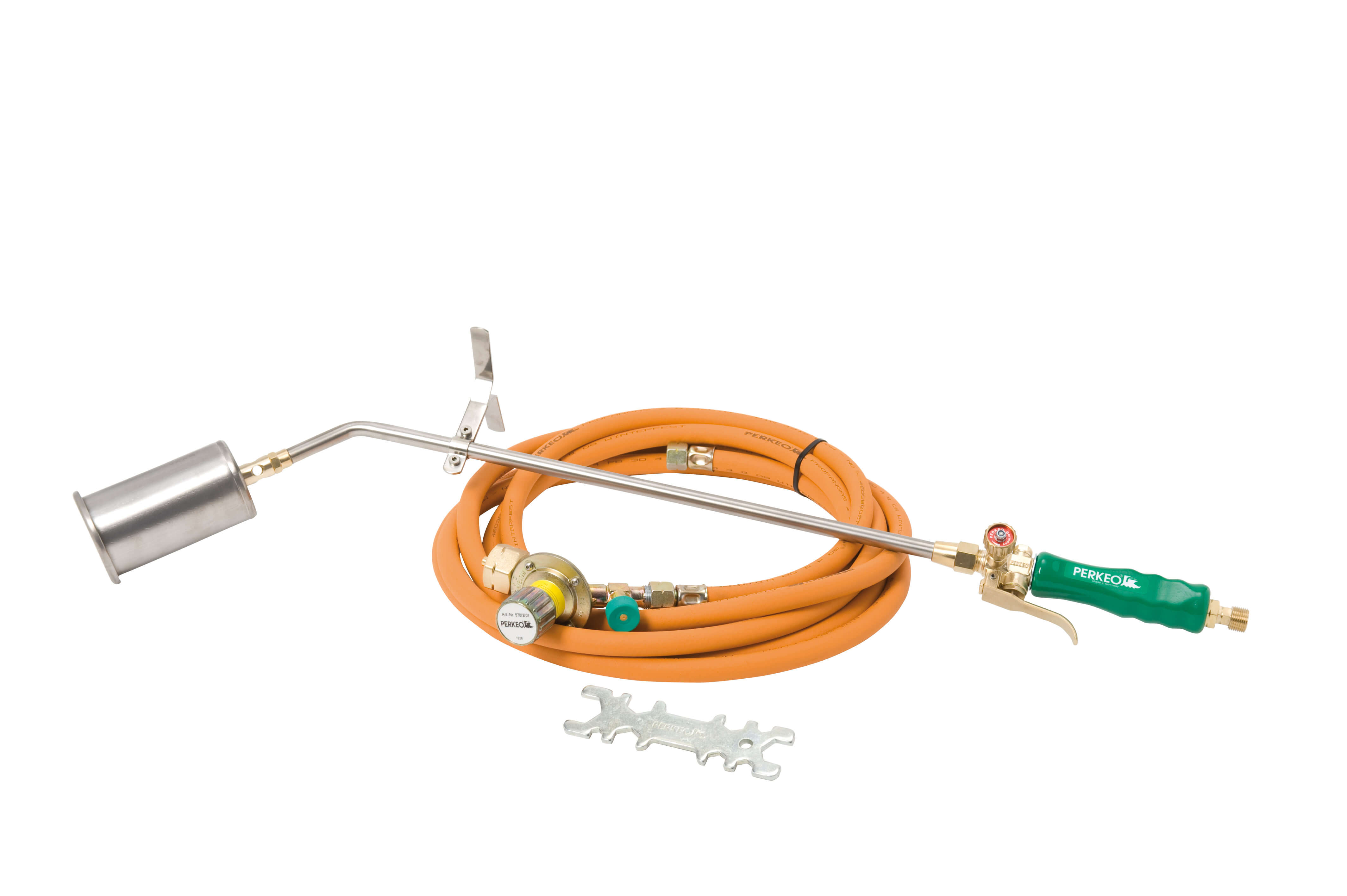780_61_10_3_T Perkeo TITAN Aufschweißbrenner-Set, 60mm-Kopf,0-4bar-Regl+SBS,G3/8"LH