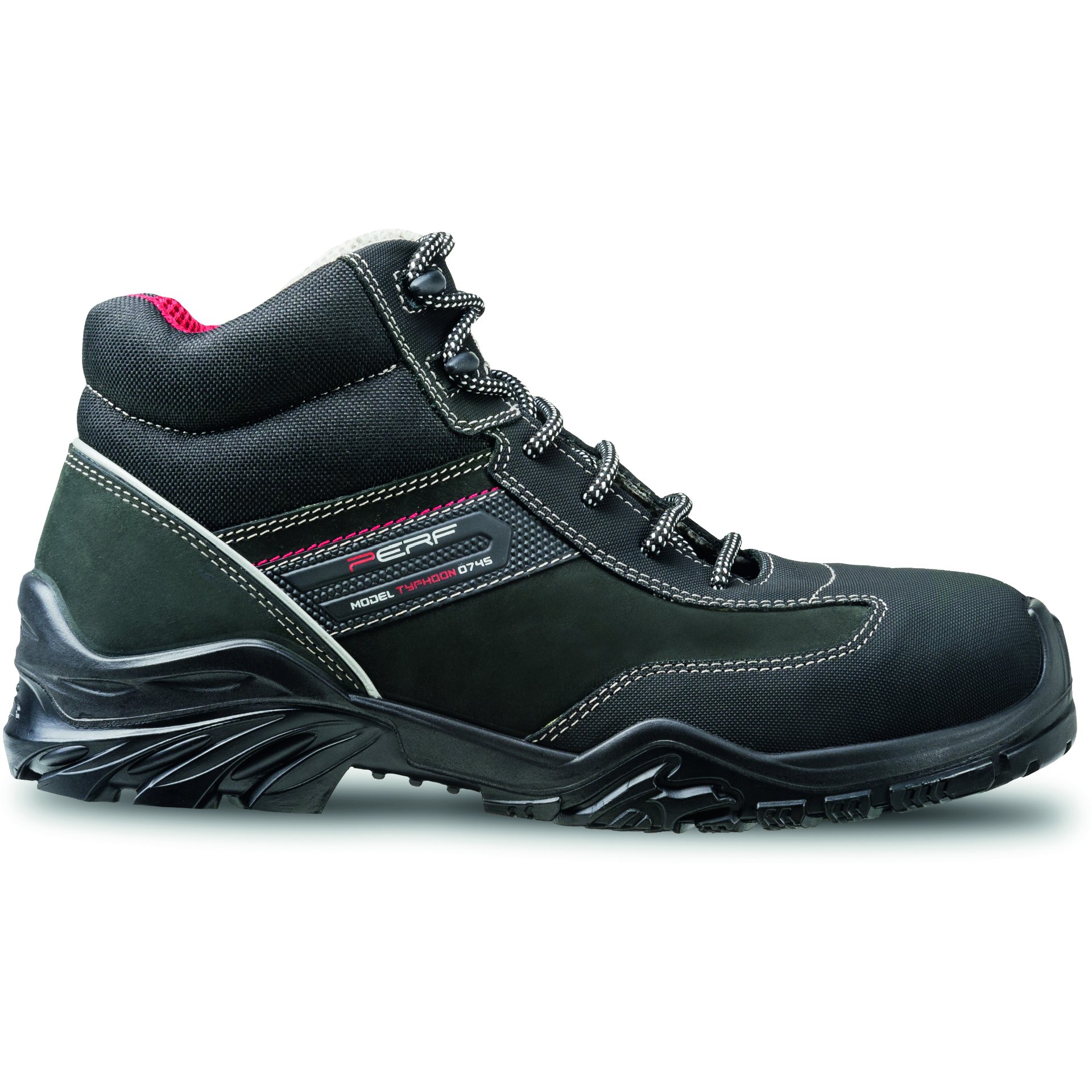 Stiefel, Hikingstiefel, Schuh, Gummisohle, Schwarz