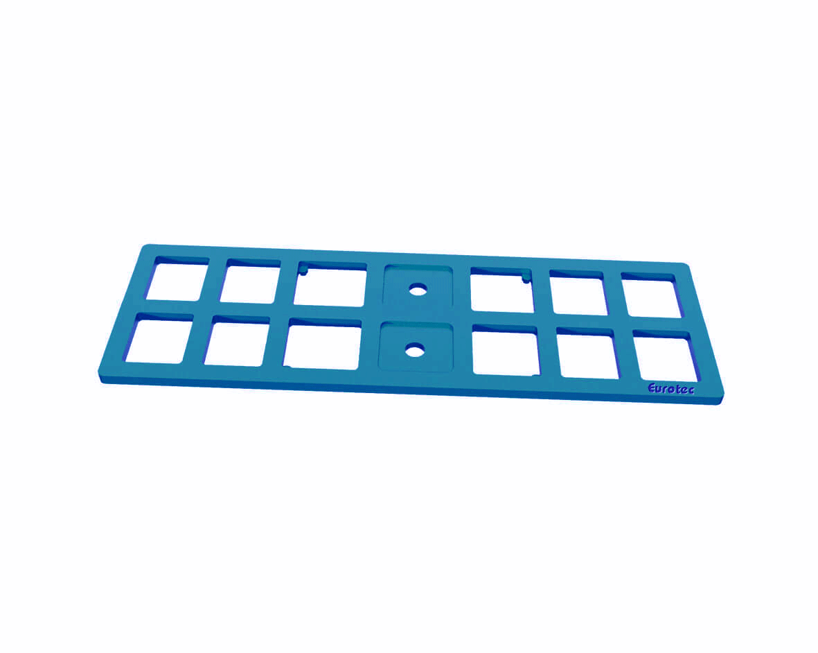 964584-Justierklotz-XL-blau Justierklotz XL, blau (4.000 kg Tragfähigkeit) 160 x 50 x 5 (L x B x H)