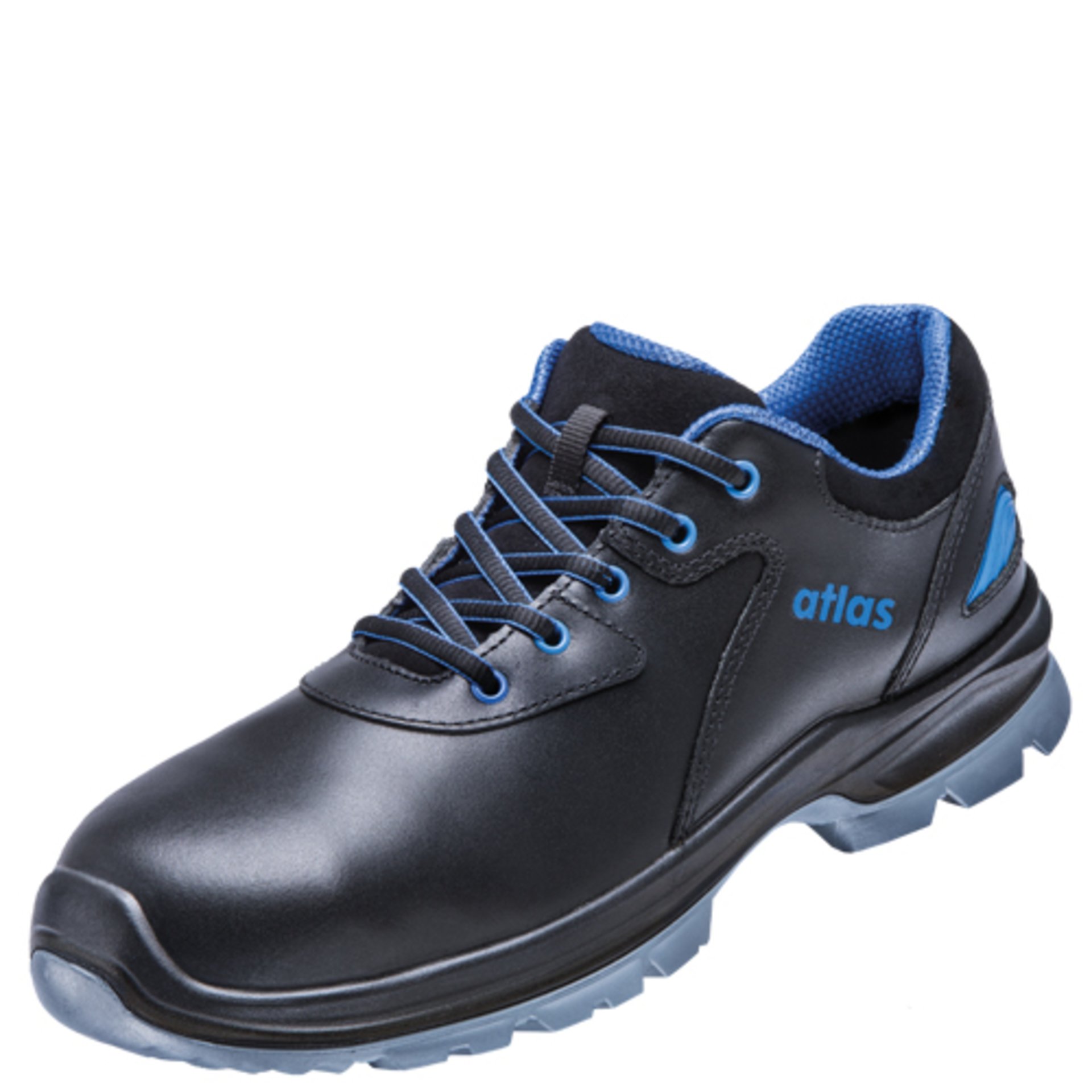 Schuhe, Sneaker, Laufschuh, Schwarze Schuh, Atlas-Logo