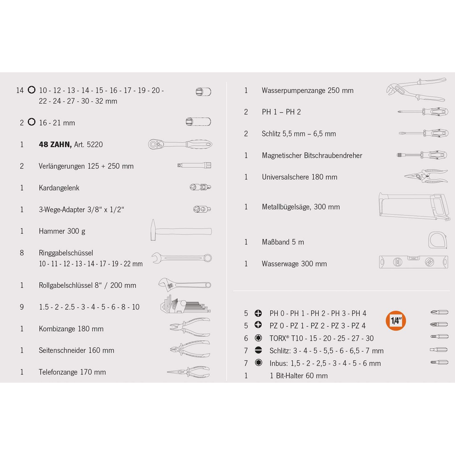 Zubehör, Schraubendreher, Werkzeugset, Kombizange, Zange