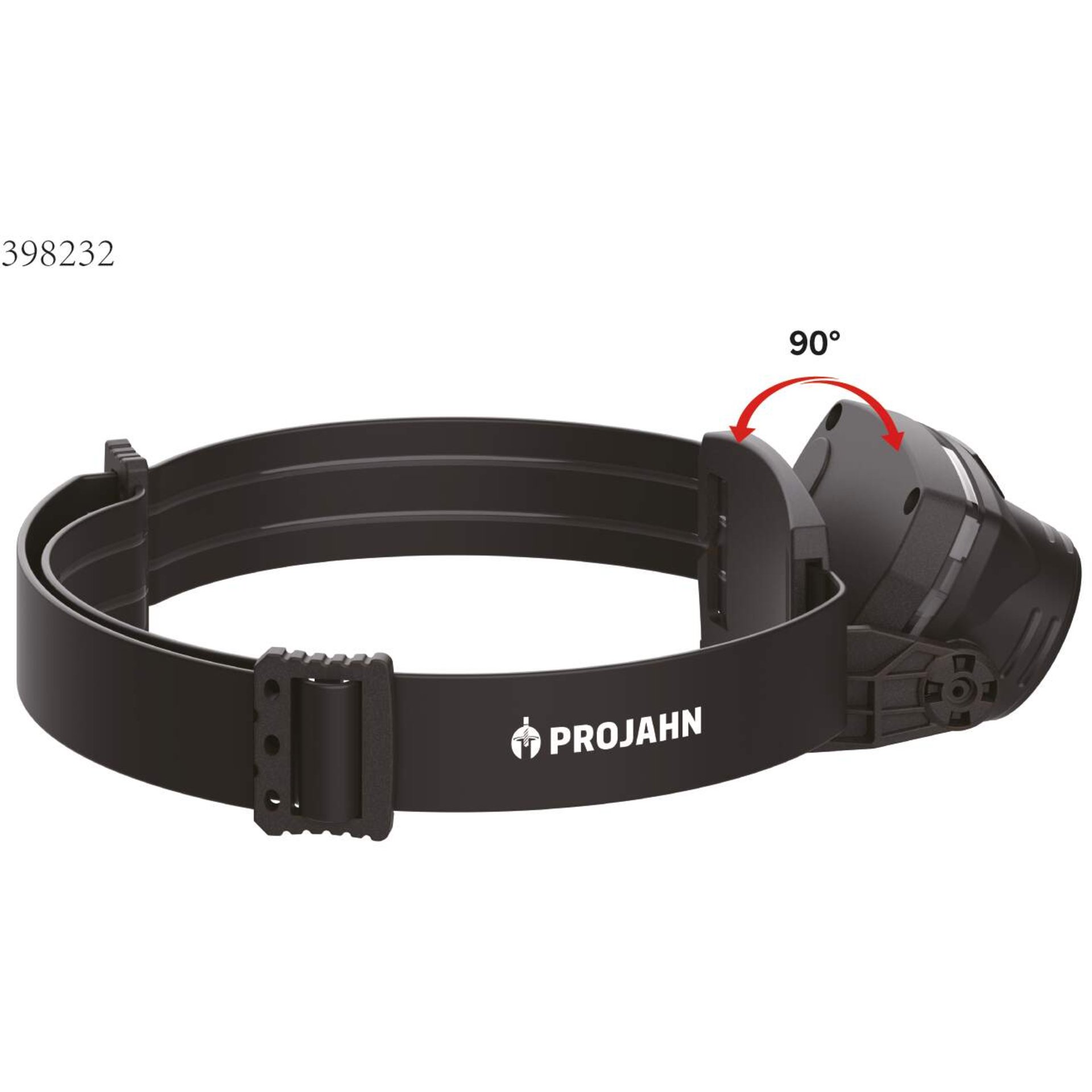 Stirnlampe, Träger, verstellbar, schwarz, Marke:Projahn