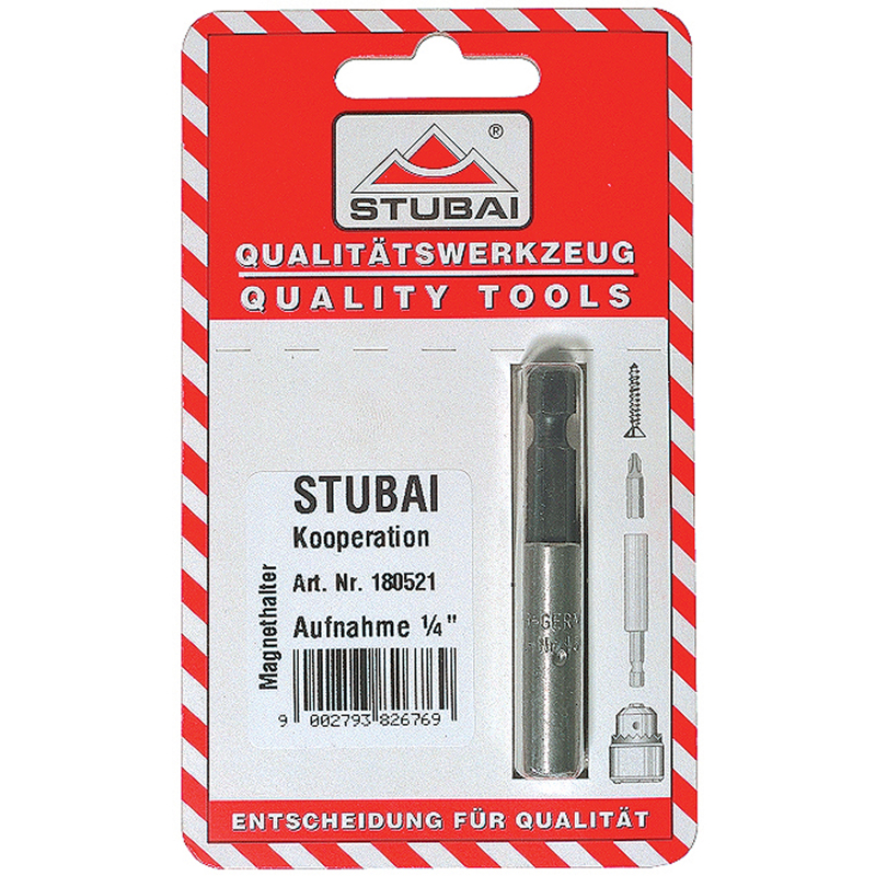 Stubai Magnethalter, SB-verpackt, 1/4', 58 mm