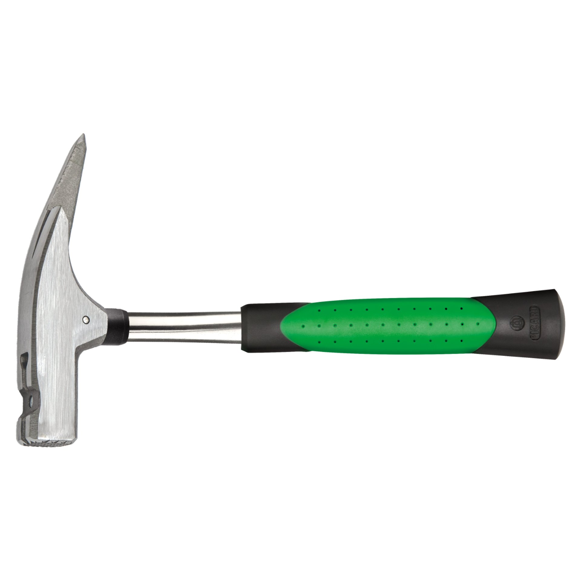 Hammer, Claw hammer, Stahlkopf, Griff ausgrün, Holzstiel